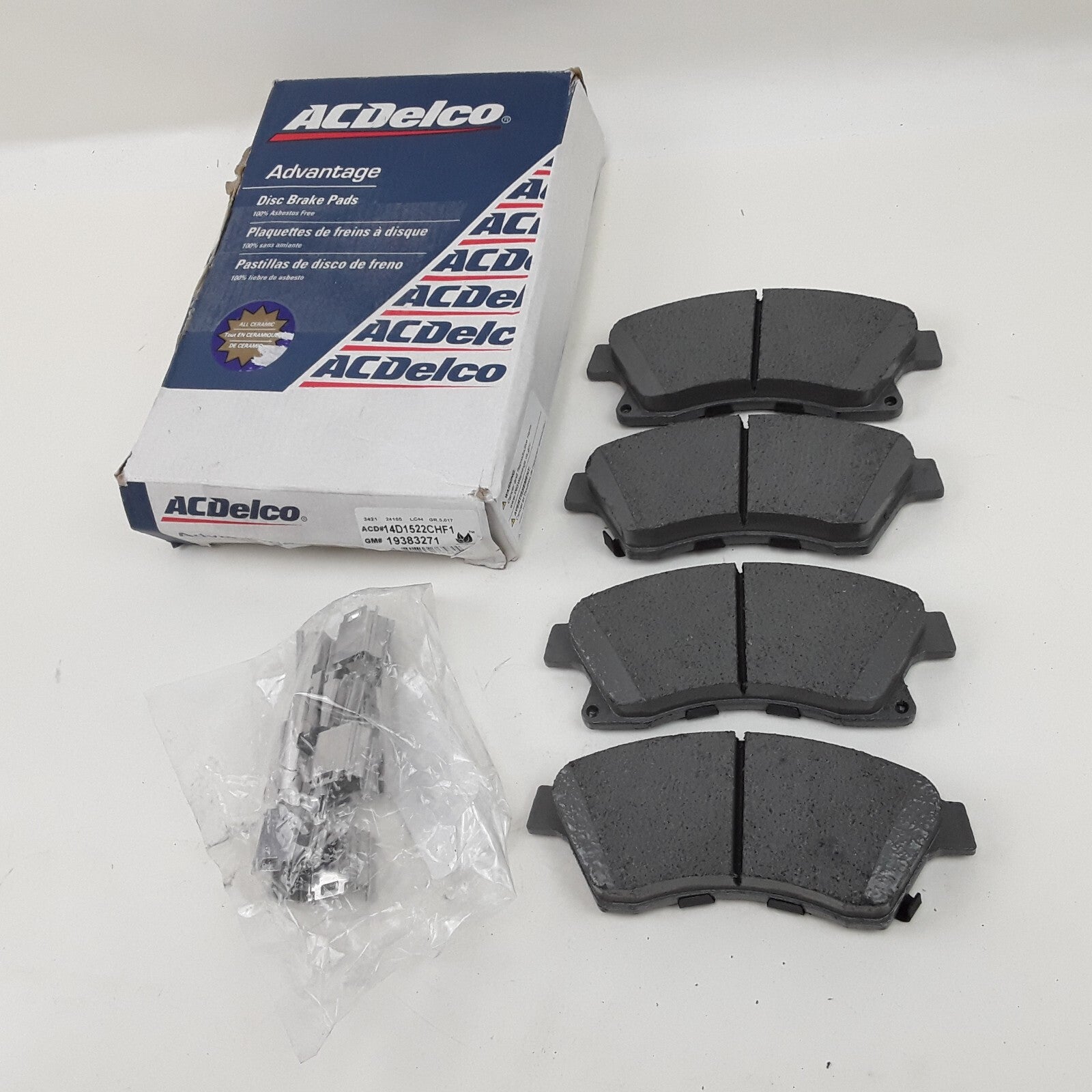 Disc Brake Pad Set Ceramic Fits Cadillac ATS 2013 Chevrolet Cruze 2010-2015