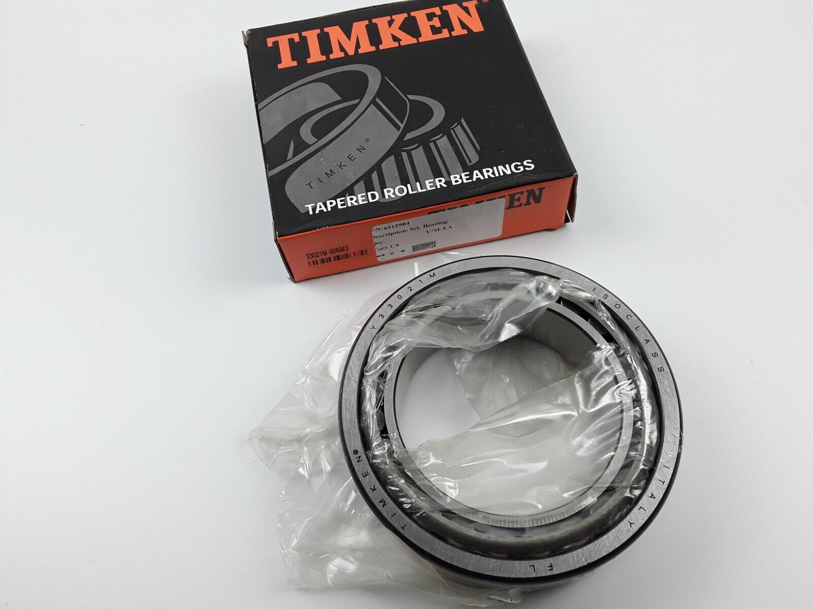 New Genuine Timken 33021M-90NM3 Tapered Roller Bearing Race Kit 33021M, X33021M - HotCarParts