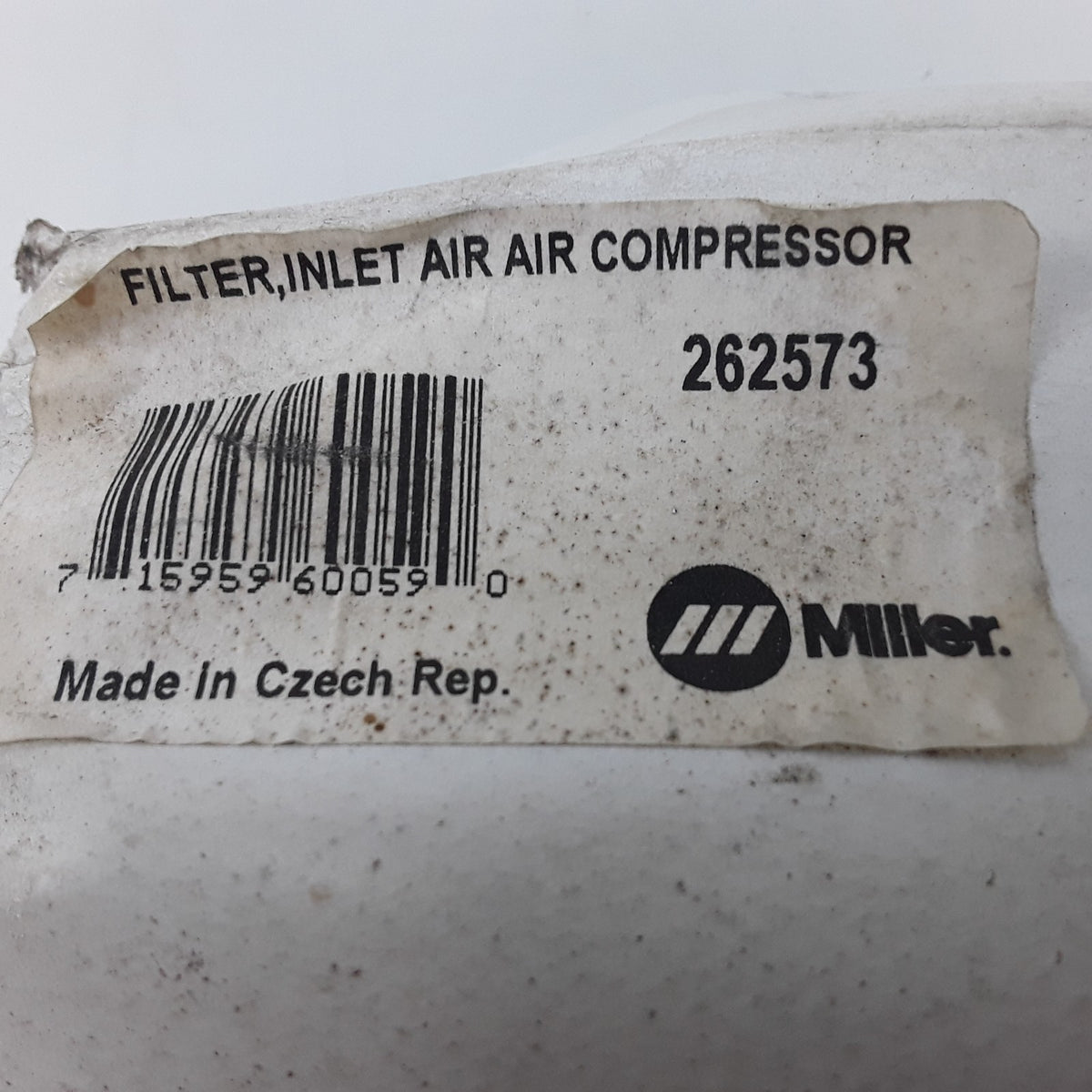 Miller 262573 Electric Air Inlet Filter Fits Miller EnPak A60 A28GBW A30GBW