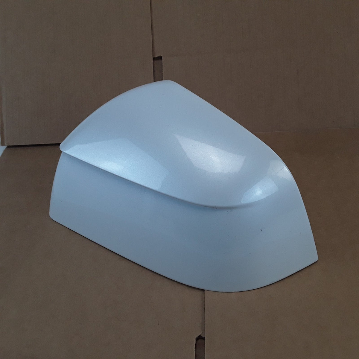 Tesla Model Y Exterior Mirror Skull Cap Left Hand Pearl White OEM 1963538-28-B