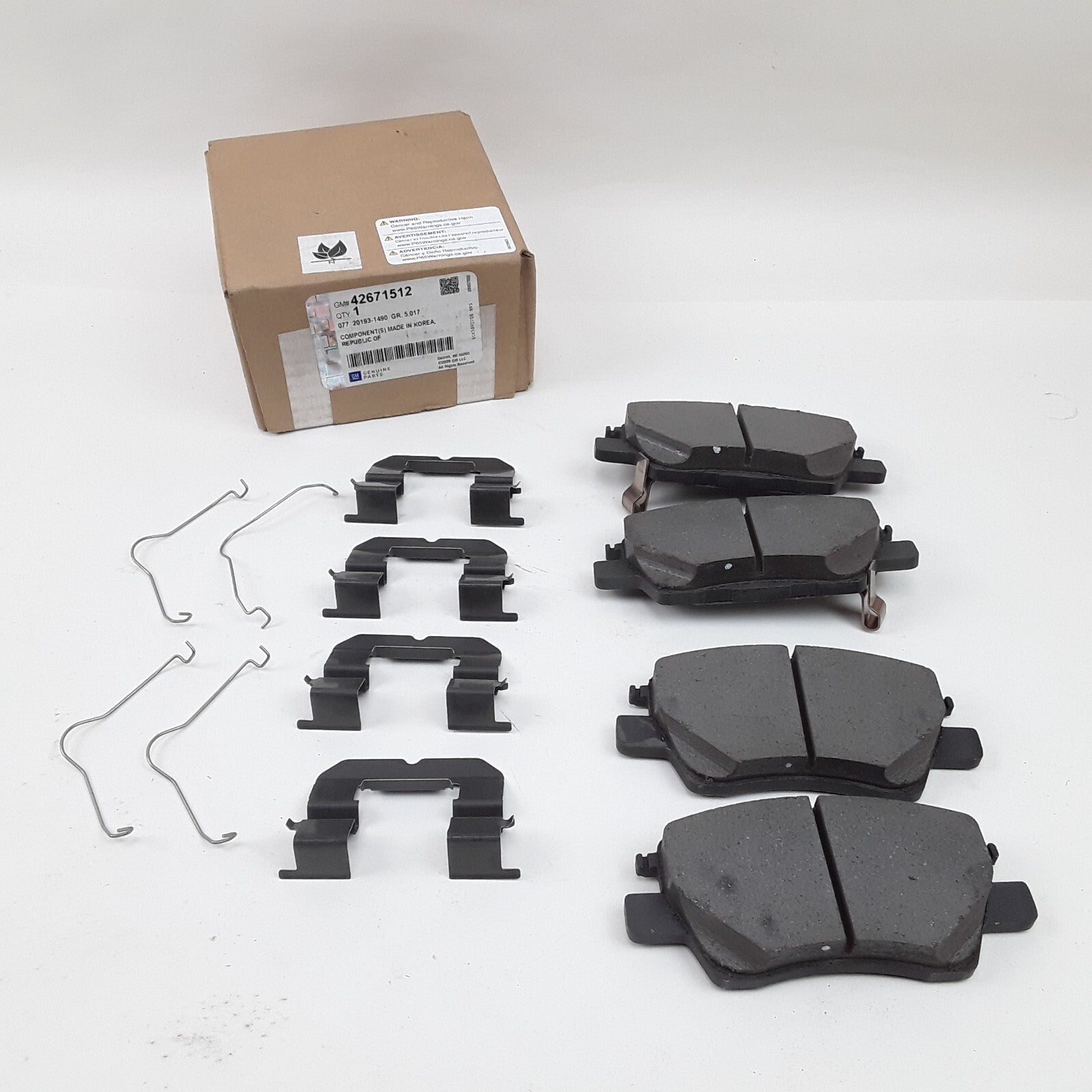 OEM GM Front Disc Brake Pads Fits Chevrolet Bolt EUV 2022 2023 EV 2020 2021 2022