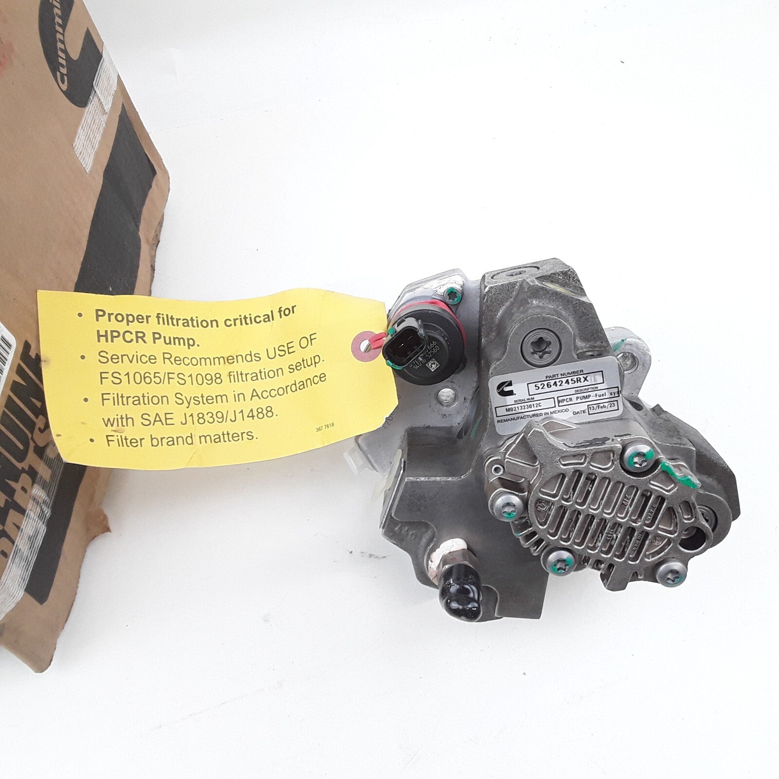 OEM Cummins 5264245RX High Pressure Fuel Pump For EPA02 4.5 liter ISB/QSB Engine