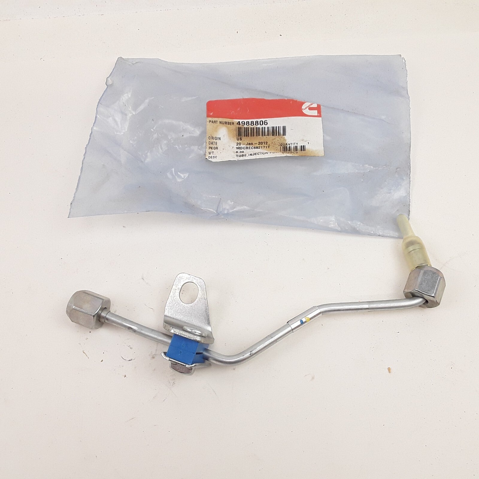 Cummins 4988806 Injector Fuel Supply Tube Fits 5.9 Liter ISB/QSB Engines