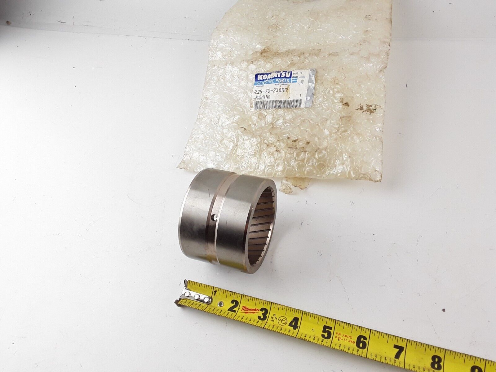 GENUINE KOMATSU 22B-70-23650 BUSHING PC128USI-10 PC130-8 PC138US-10 PC138US - HotCarParts