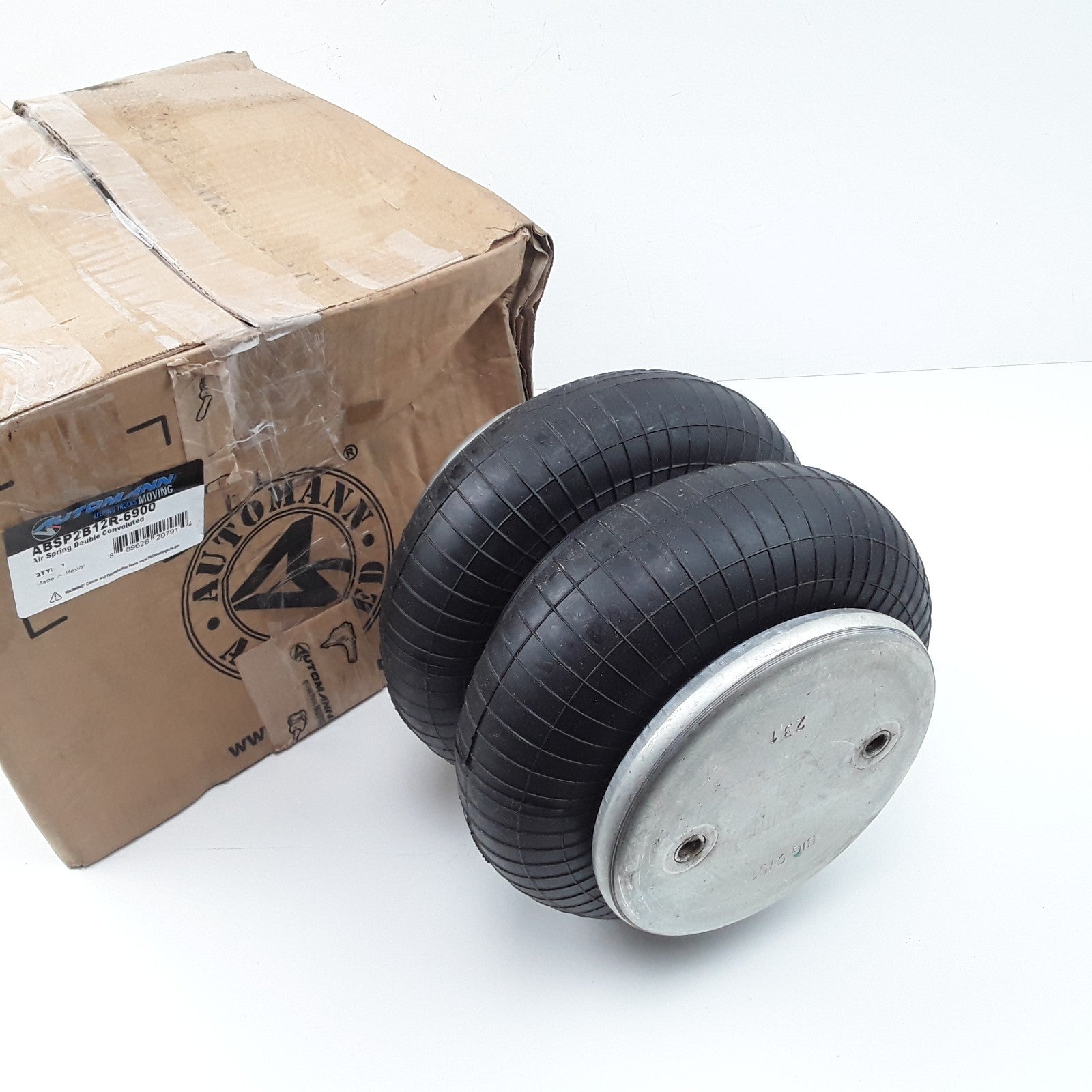 Automann ABSP2B12R-6900 Air Spring Double Convoluted Heavy Duty High Performance