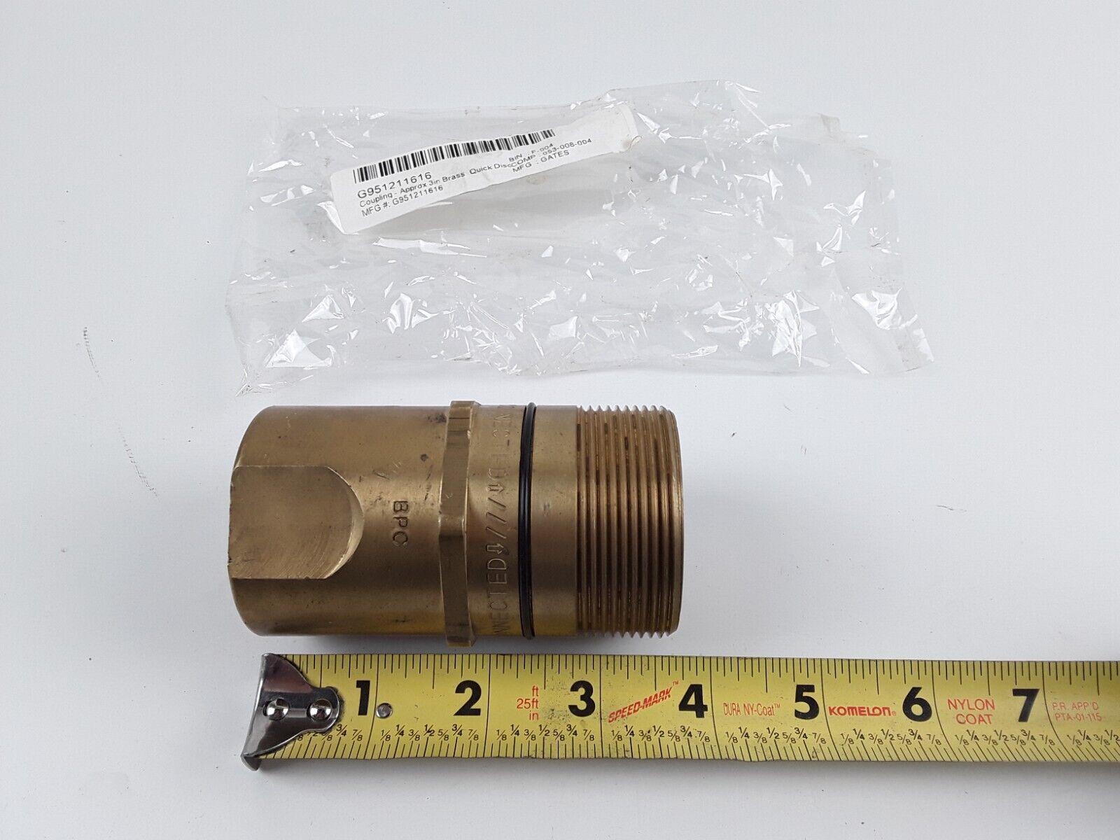 Gates G95121-1616 G951 Series 1"-11 1/2 Brass Quick Female Cast Iron Wing Nut - HotCarParts