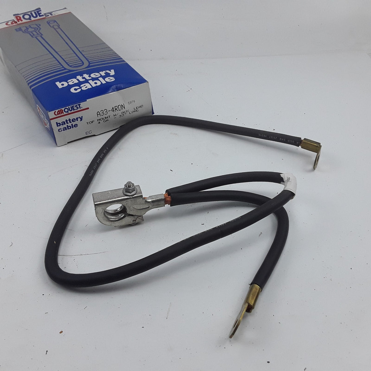 Battery Cable Fits Truck Trailer & Buses Top Mount W/ AUX Lead 4GA 33 Long