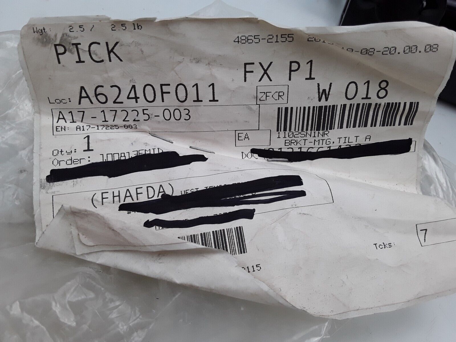 Freightliner A17-17225-003 Bracket Mtg Tilt Asst Rad Hood Prop Support Left Side - HotCarParts