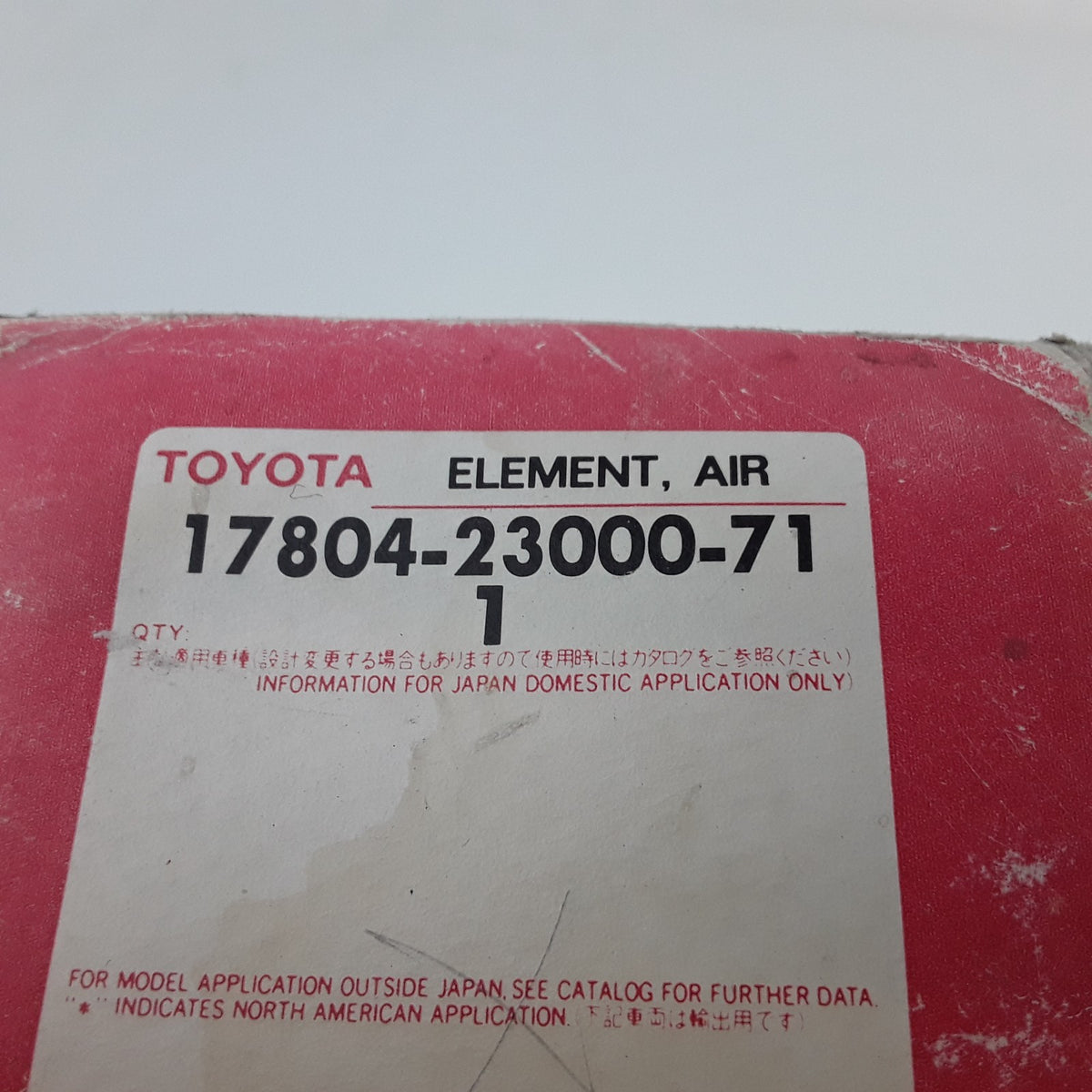 Toyota 17804-23000-71 Engine Air Filter Assembly Fits Toyota Forklifts