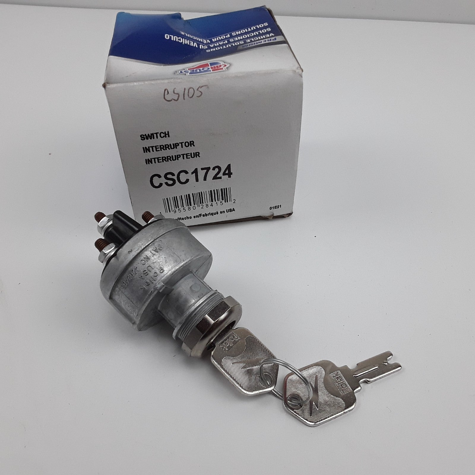 Ignition Starter Switch Fits Car Truck Forklift Tractor , pat no 4292483