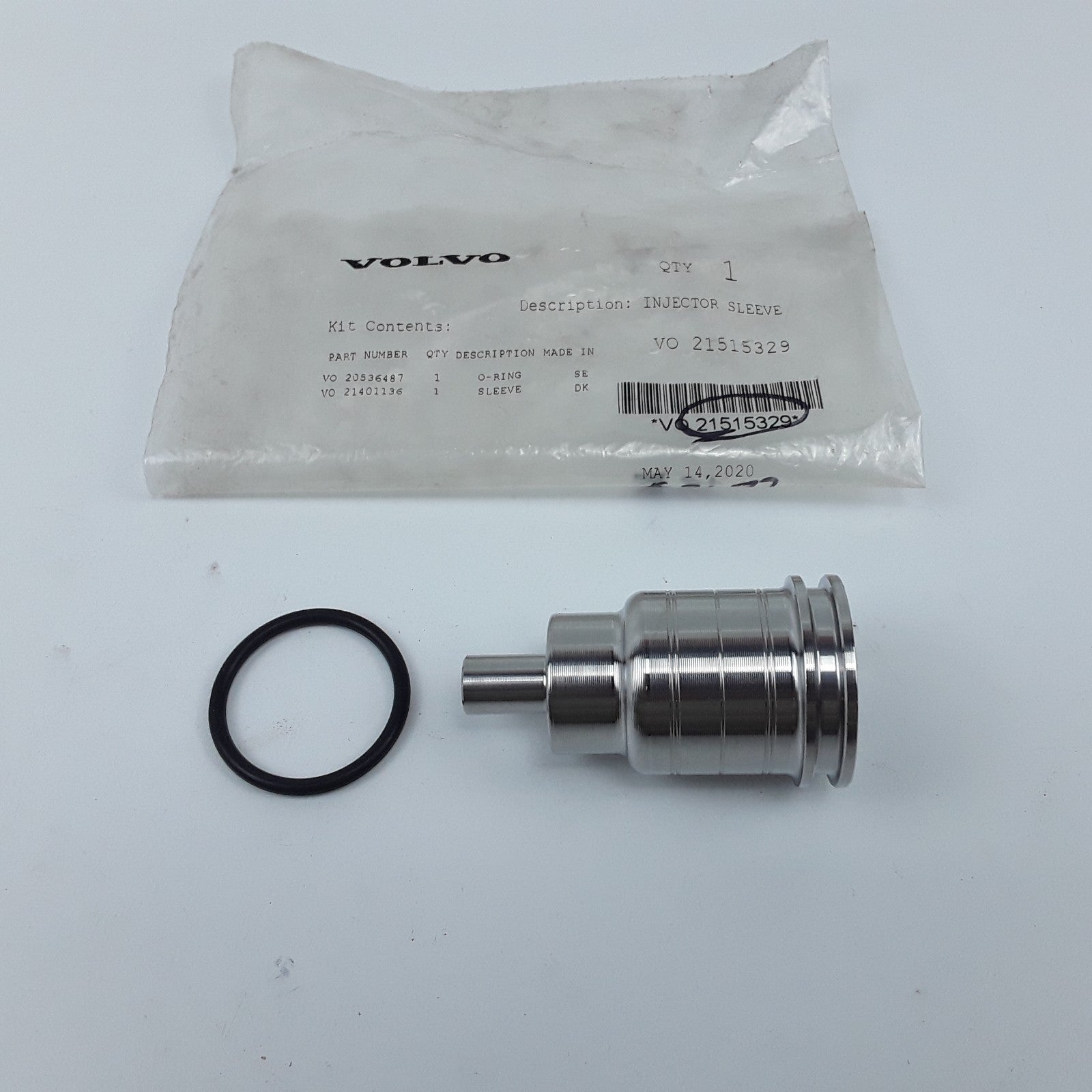 Volvo 21515329 Fuel Injector Sleeve O-Ring Assembly Fits Mack MP8,Volvo D13