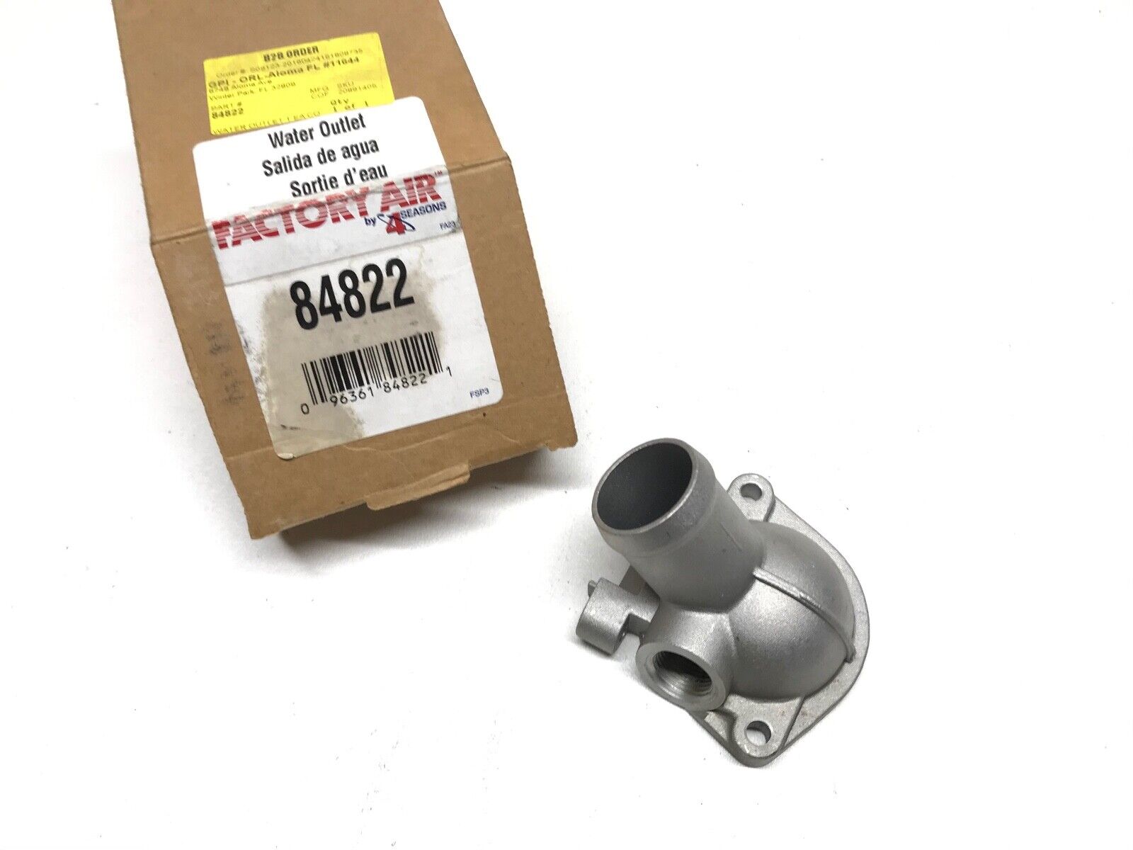 Engine Coolant Water Outlet Factory Air 84822 for Acura Integra, Honda CR-V, Civ - HotCarParts