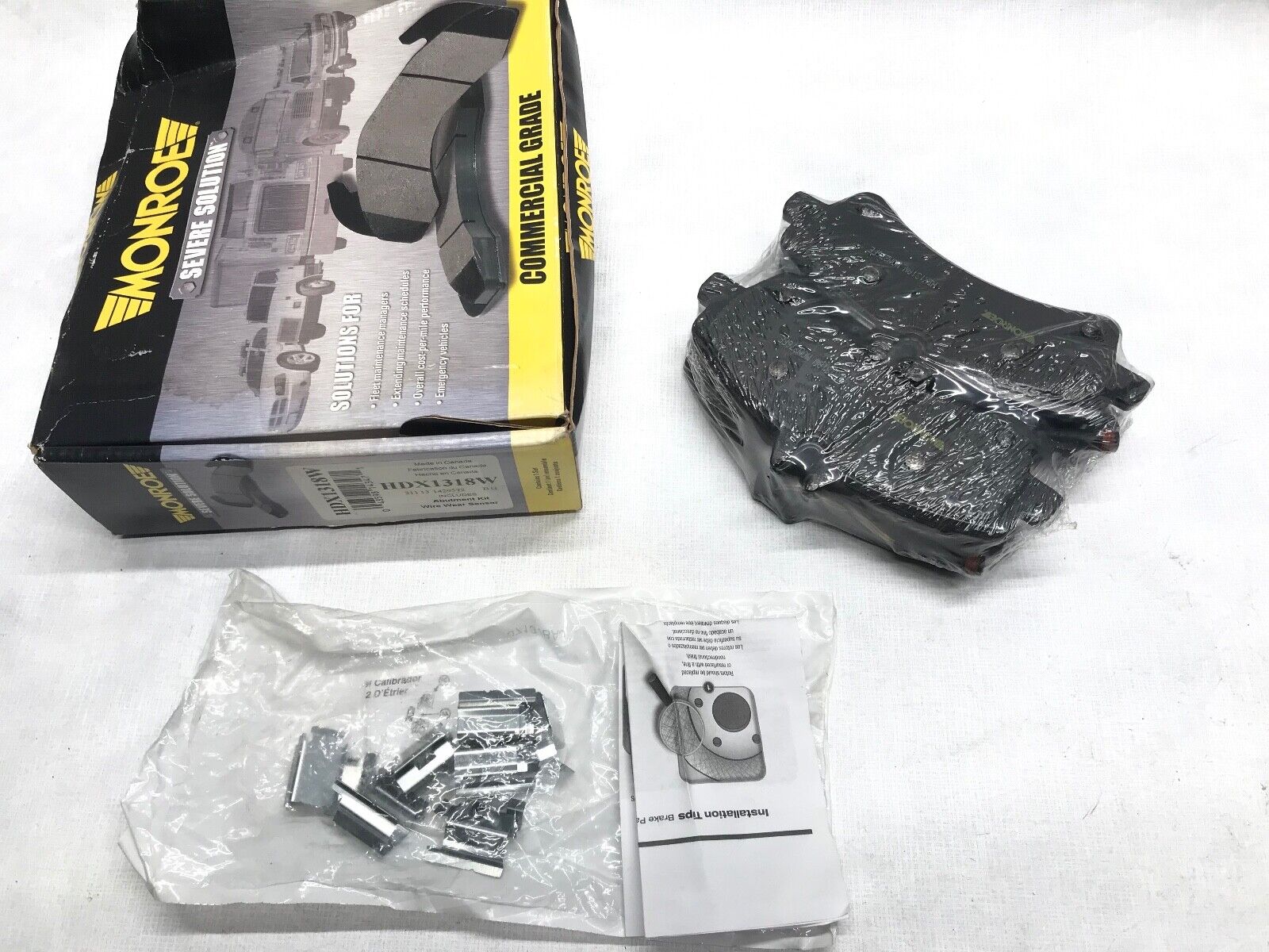 Disc Brake Pad Set-Brakes Severe Solution Brake Pads Rear Monroe HDX1318W - HotCarParts