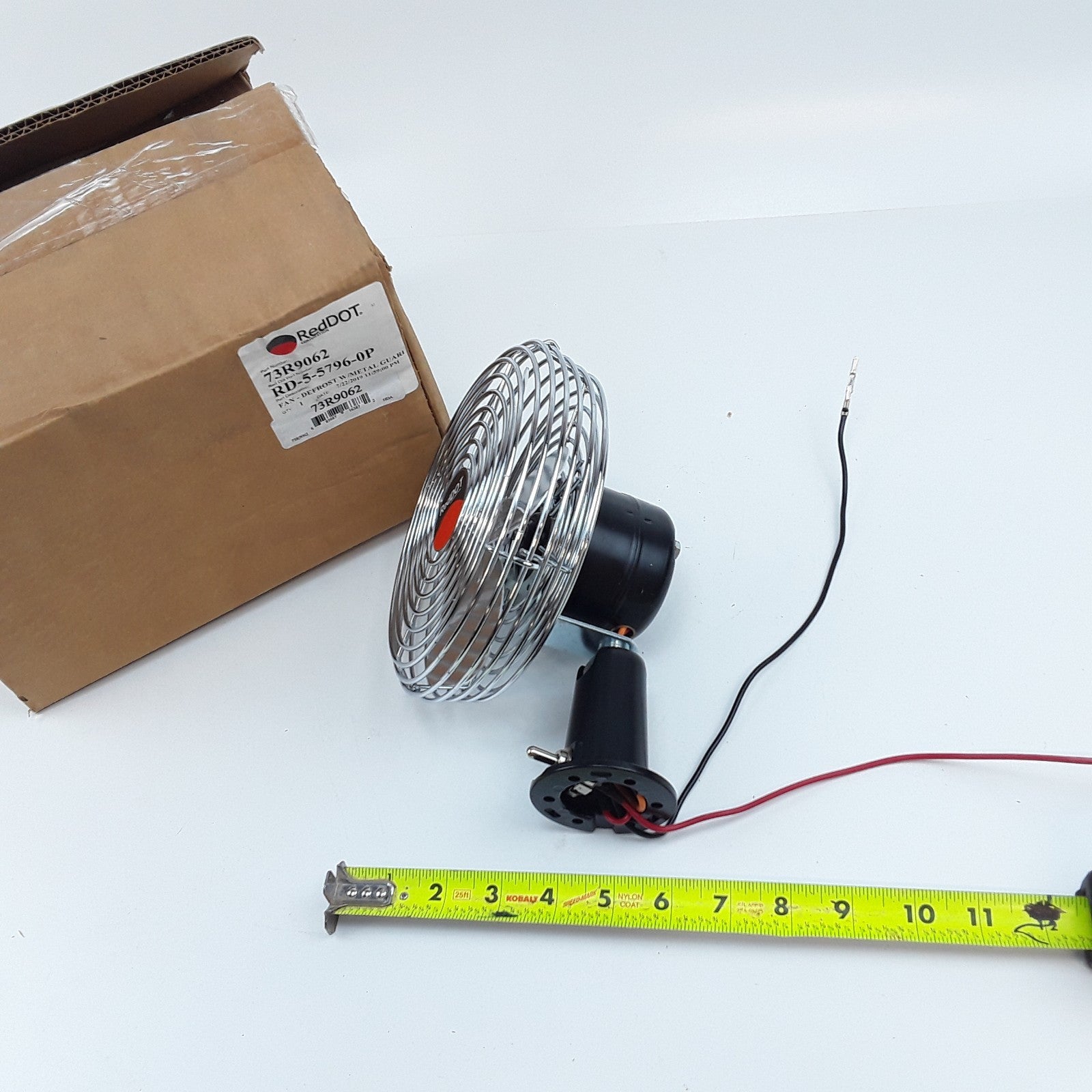 Red Dot 73R9062 Dash Fan Defrost With Metal Guard 12v Fits Truck Tractor MACK CH