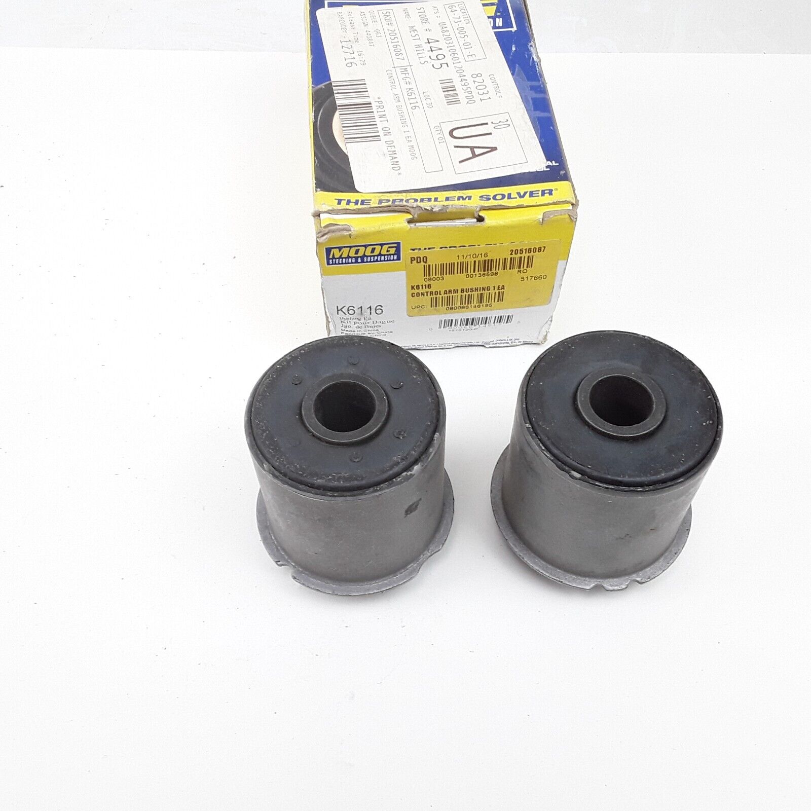 Moog K6116 Control Arm Bushing Kit for Buick, Cadillac, Chevy, Olds, Pontiac