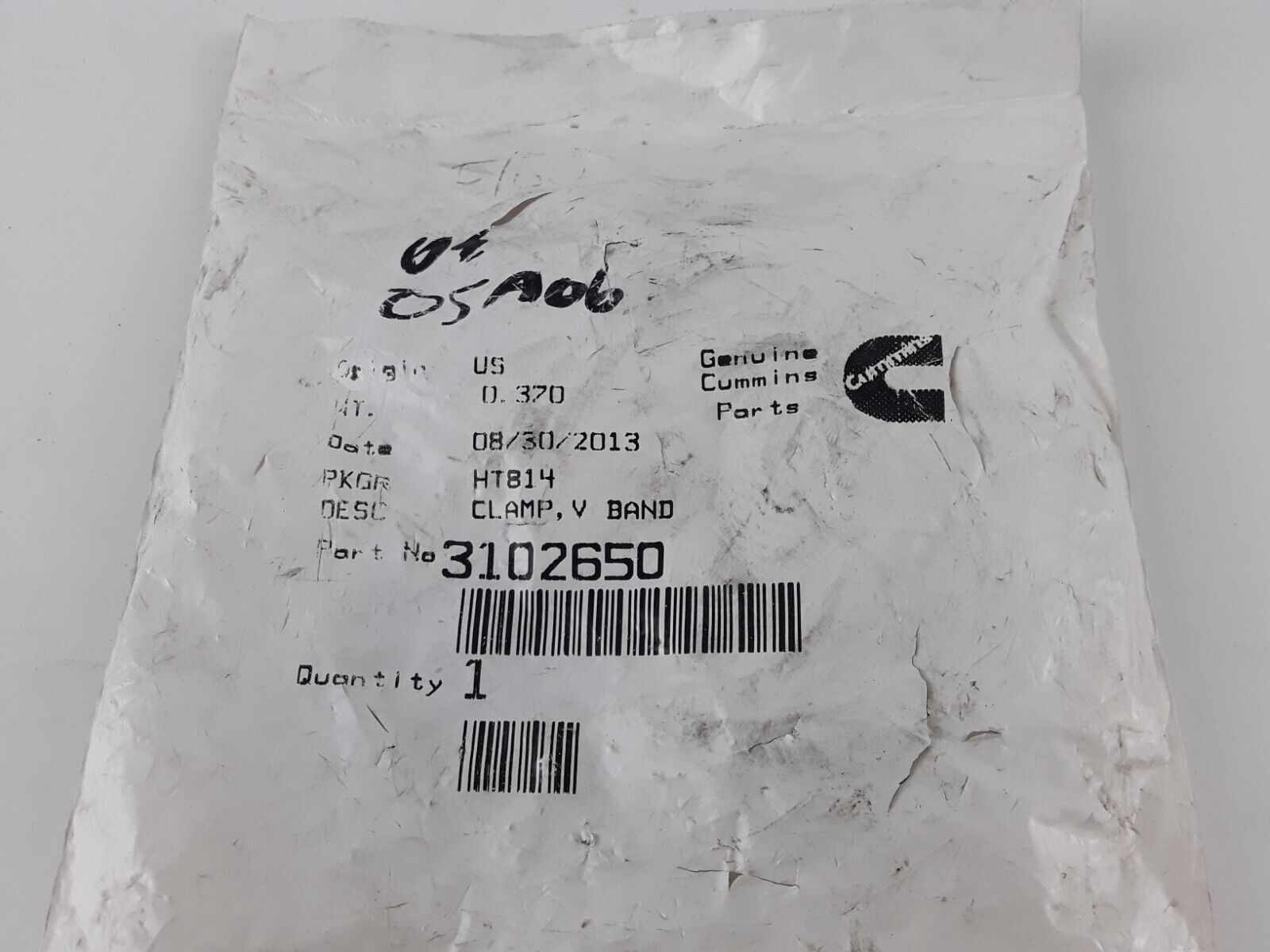 Genuine Cummins 3102650 V Band Exhaust Clamp FAST FREE SHIPPING - HotCarParts
