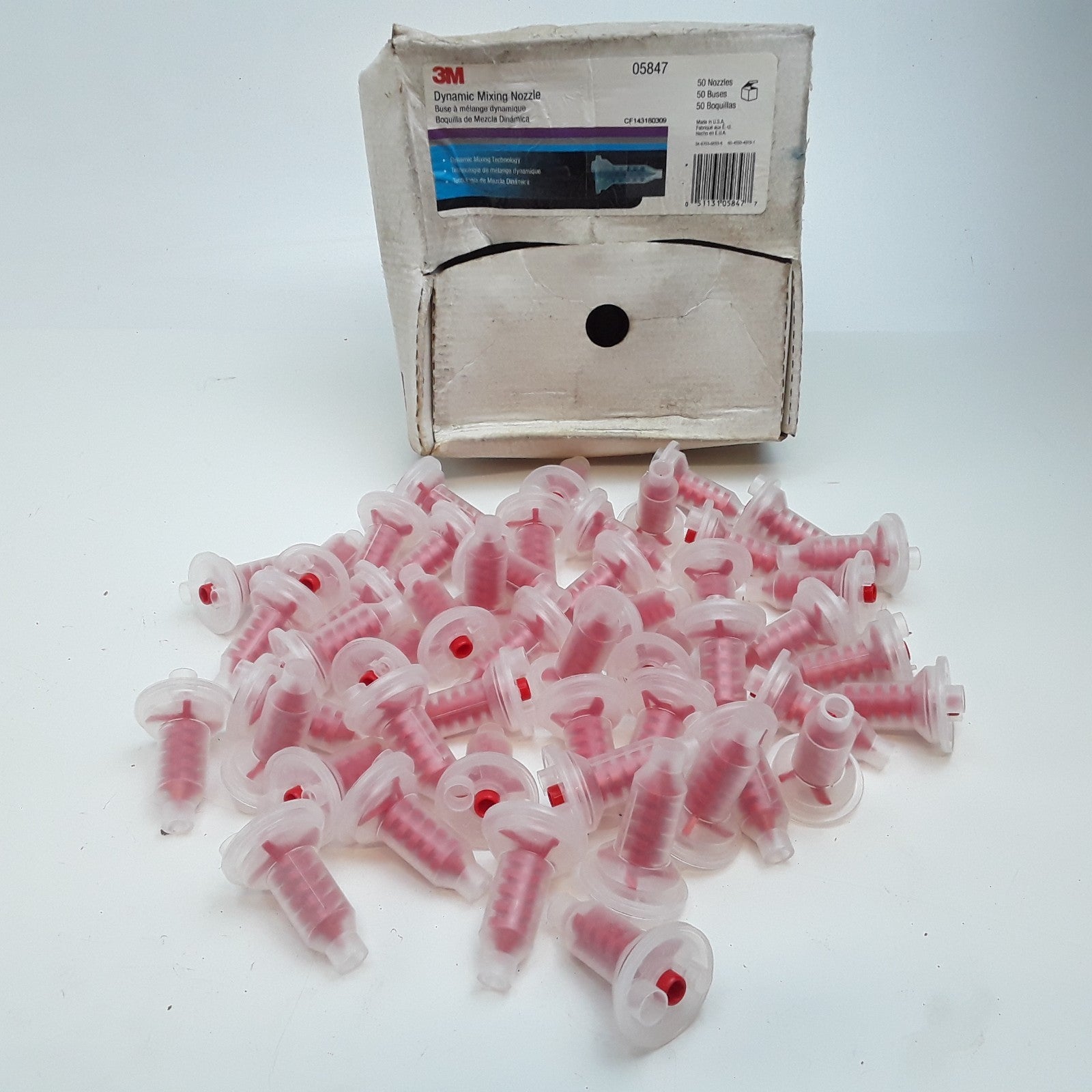 3M 05847 Dynamic Mixing System Nozzle 50 Pieces For Fillers & Glazes