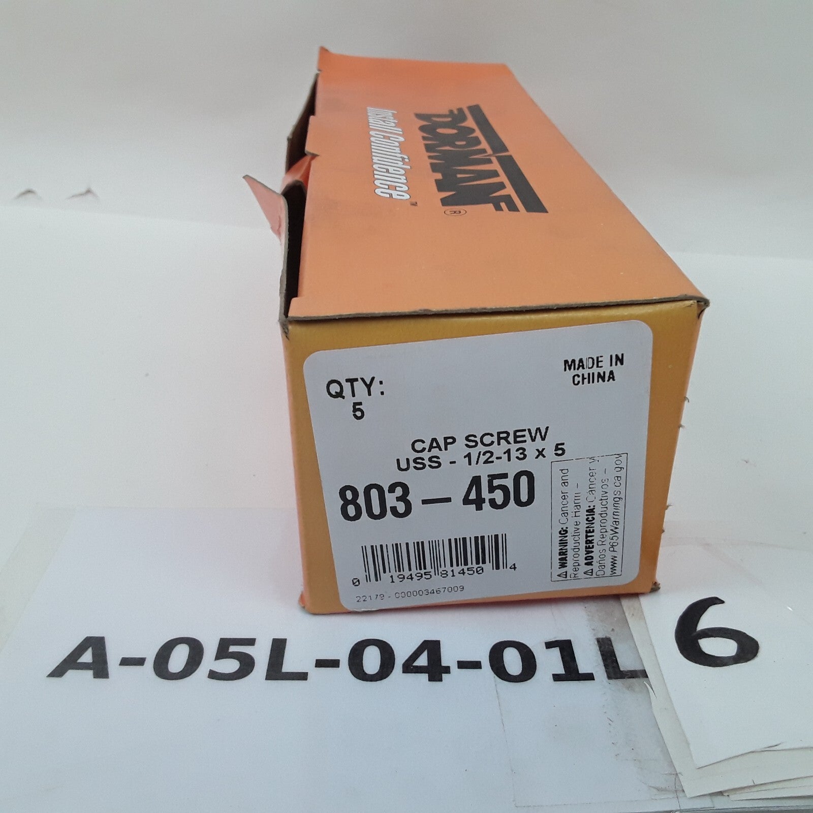Multipurpose Car Truck Bolt Cap Screw-Hex Head-Grade 5- 1/2-13 x 5 In Pack of 5