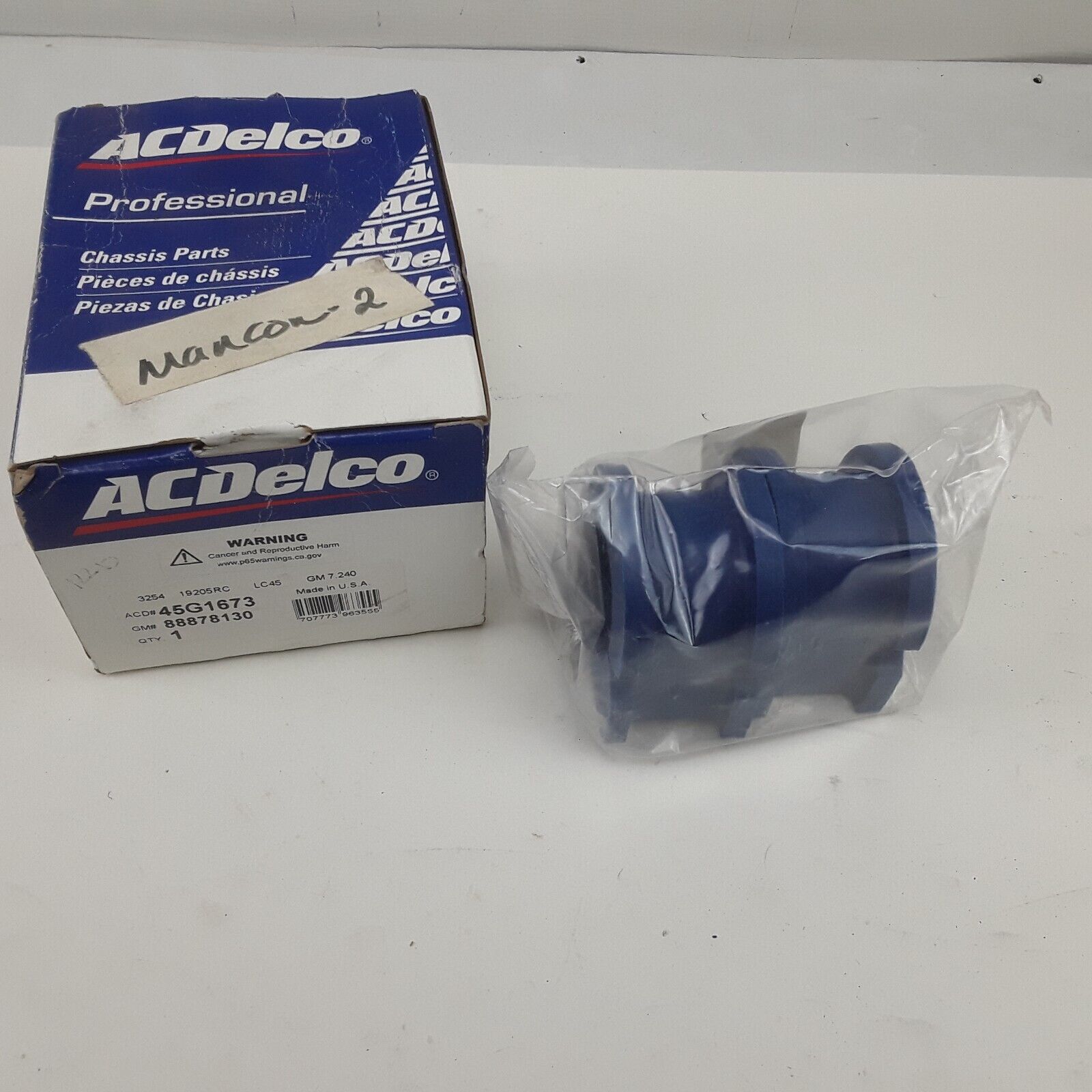 OEM ACDelco 45G1673 Bushings - Suspension Stabilizer Bar Bushing 88878130