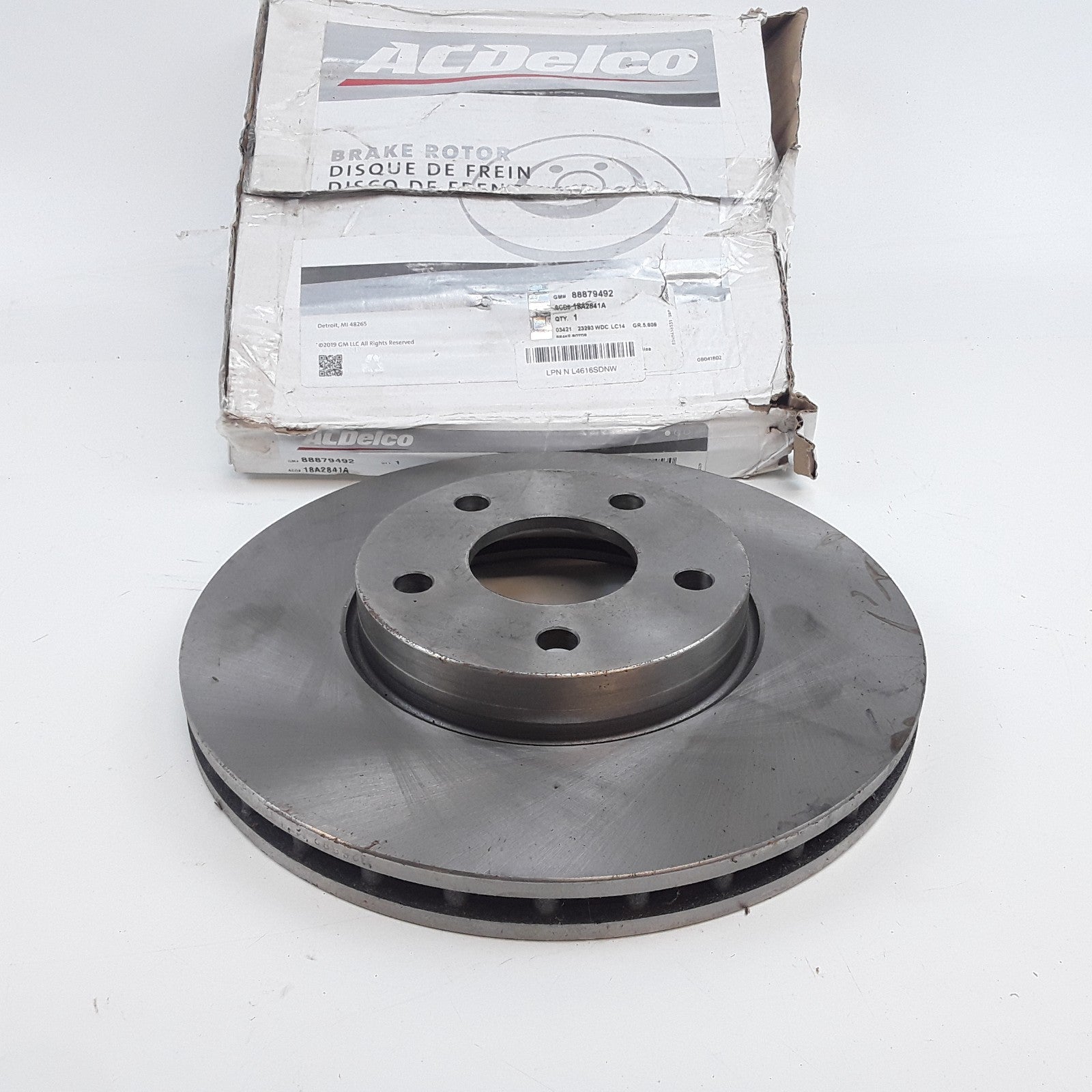 ACDelco 18A2841A Front Disc Brake Rotor Fits Ford Focus C-Max (2012 2013-2018)