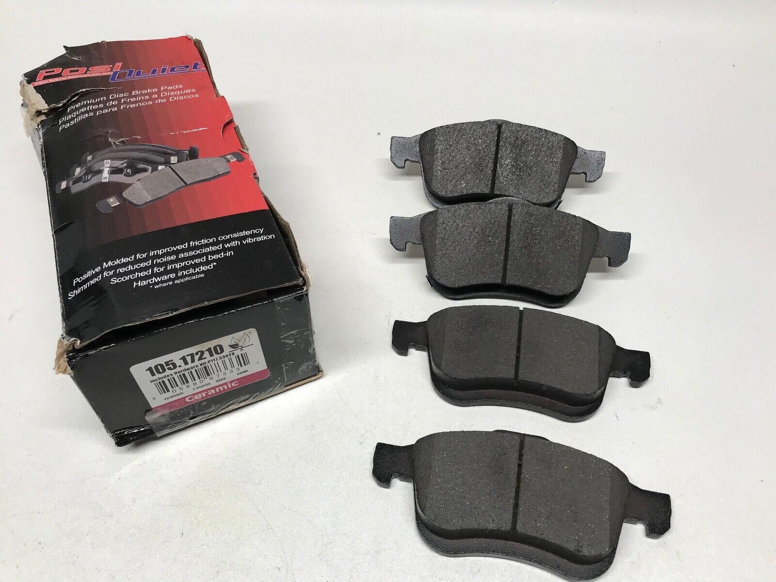 Disc Brake Pad Set Front Centric 105.17210 Posi Quiet for Fiat 500L, Ram ProMast - HotCarParts