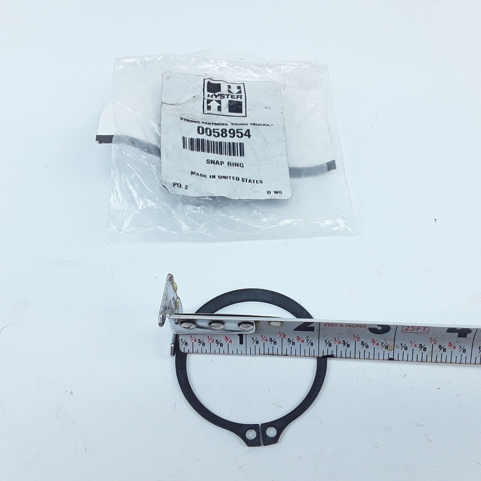Hyster 0058954 Snap Ring Assembly Fits Heavy Duty Forklifts