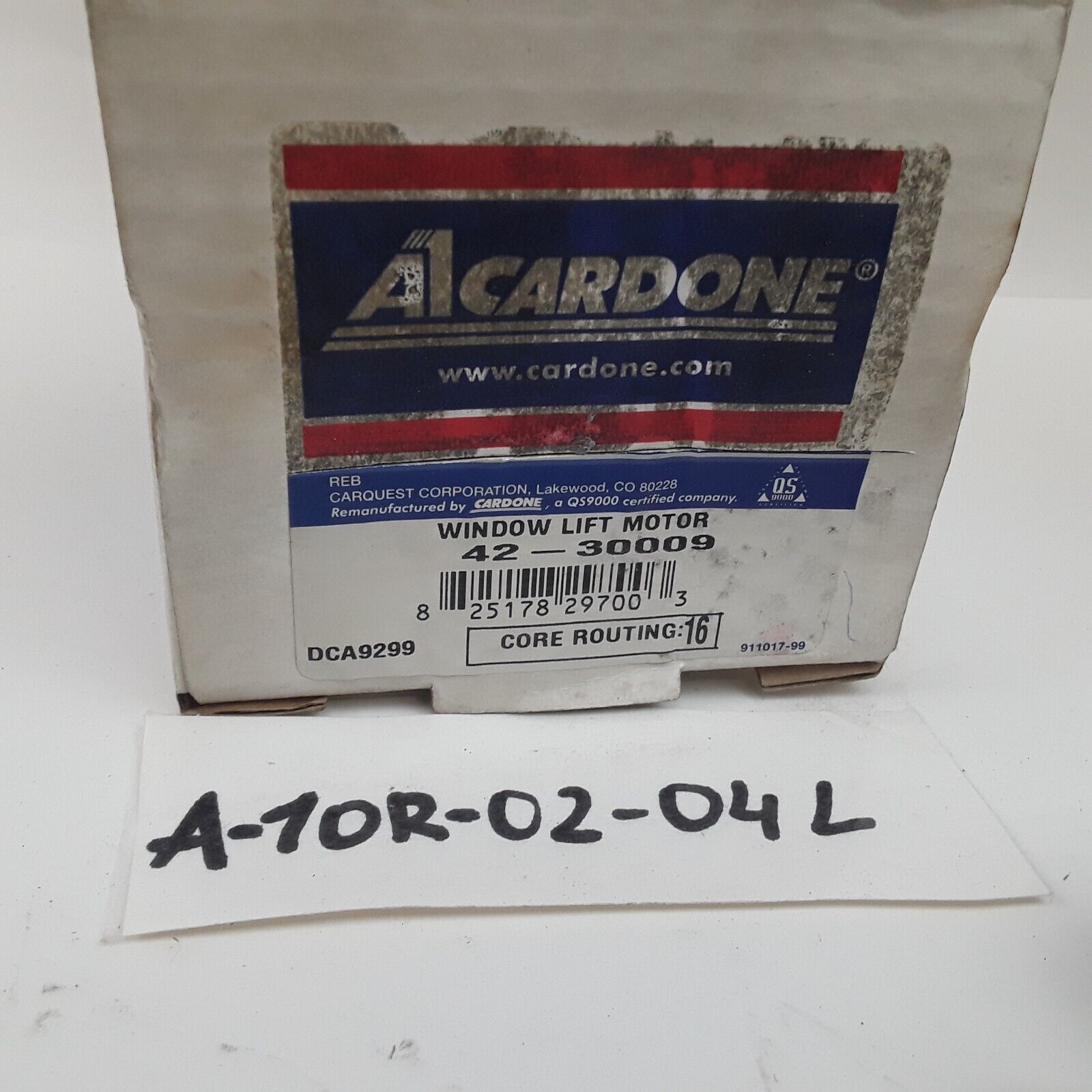 Cardone 42-30009 Front Left Power Window Motor Reman For Ford, Mazda, Mercury