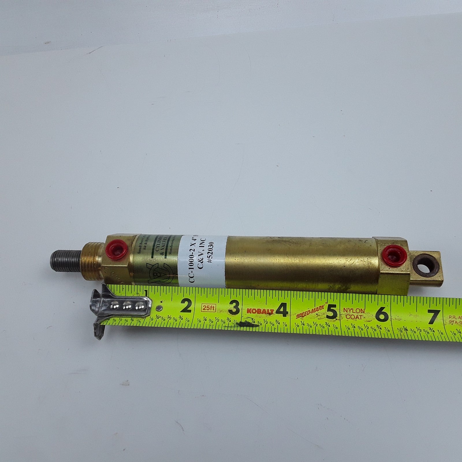 C & V CC-1000-2 X 4" DA Small Bore Cylinder Air & Hydraulic Valves 500 PSI