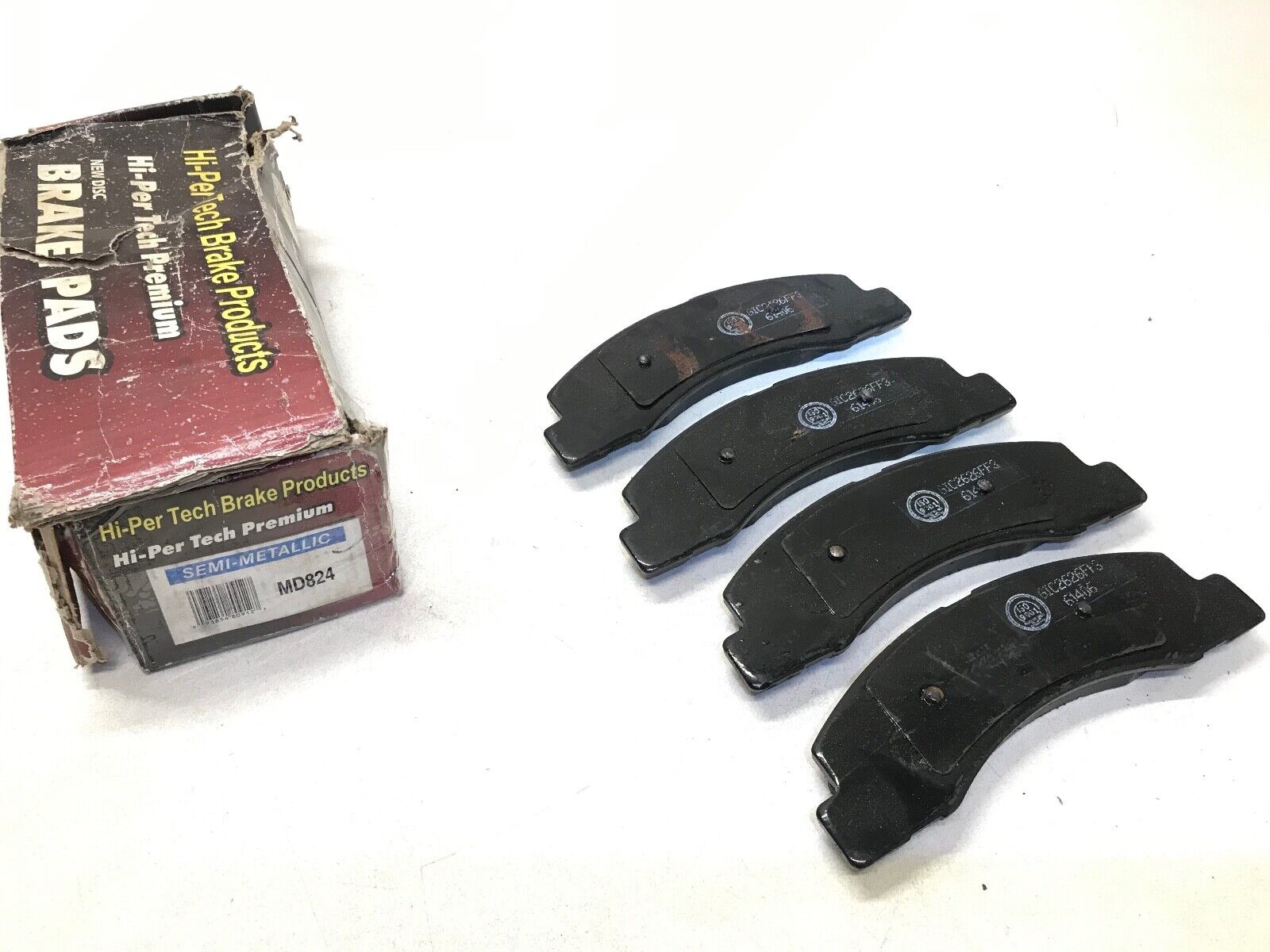 Disc Brake Pad Set Front SP Hi-Per Tech MD824 SEMI-METALLIC DISC BRAKE PADS - HotCarParts