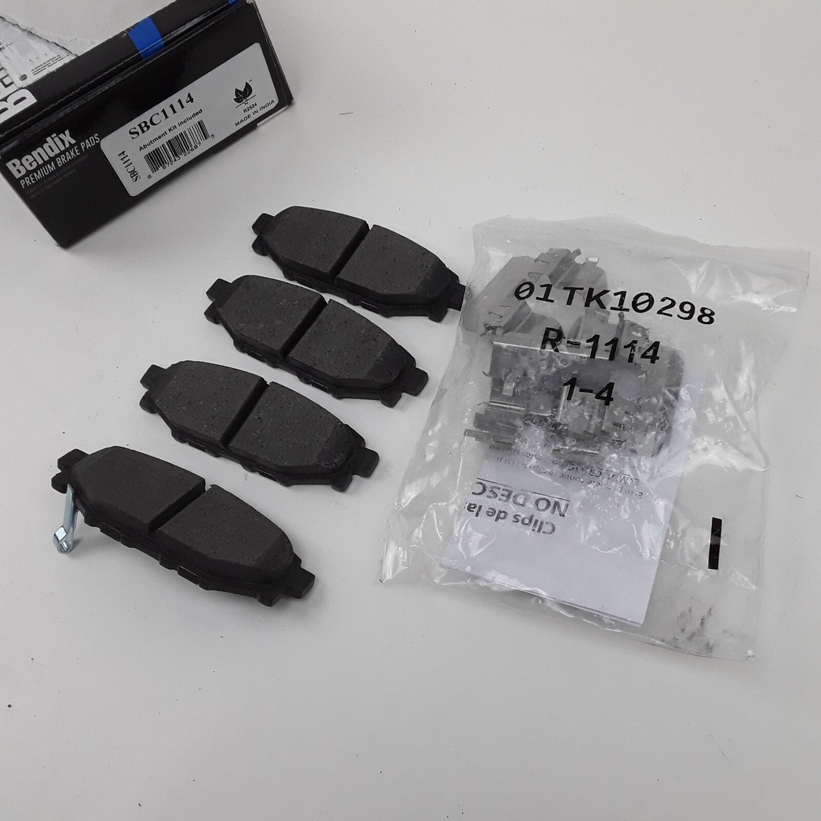 Rear Premium Ceramic Disc Brake Pad Set Fits Subaru Impreza 2009-2018, 2020-2023