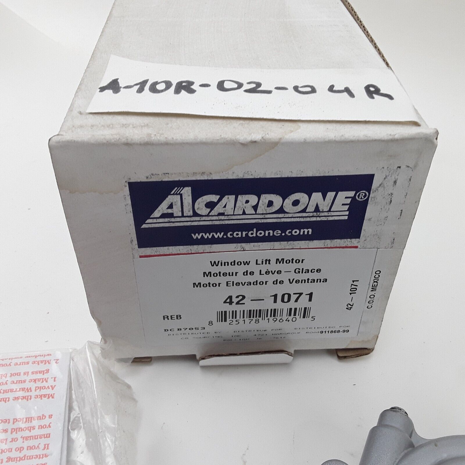 Cardone 42-1071 Front Right Window Power Motor For Chevrolet, GMC 1996 - 2002