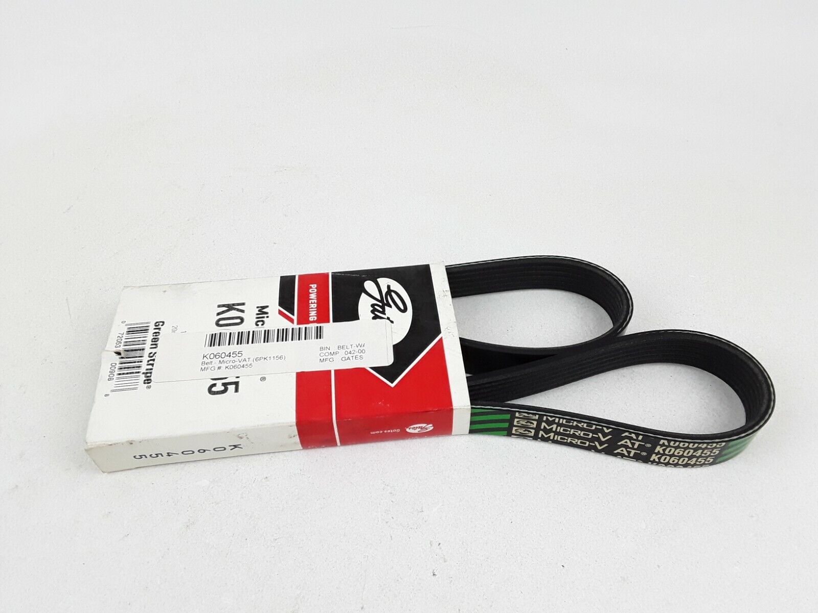 Serpentine Belt-Premium OE Micro-V Belt Gates K060455 6PK1156 FAST FREE SHIPPING - HotCarParts