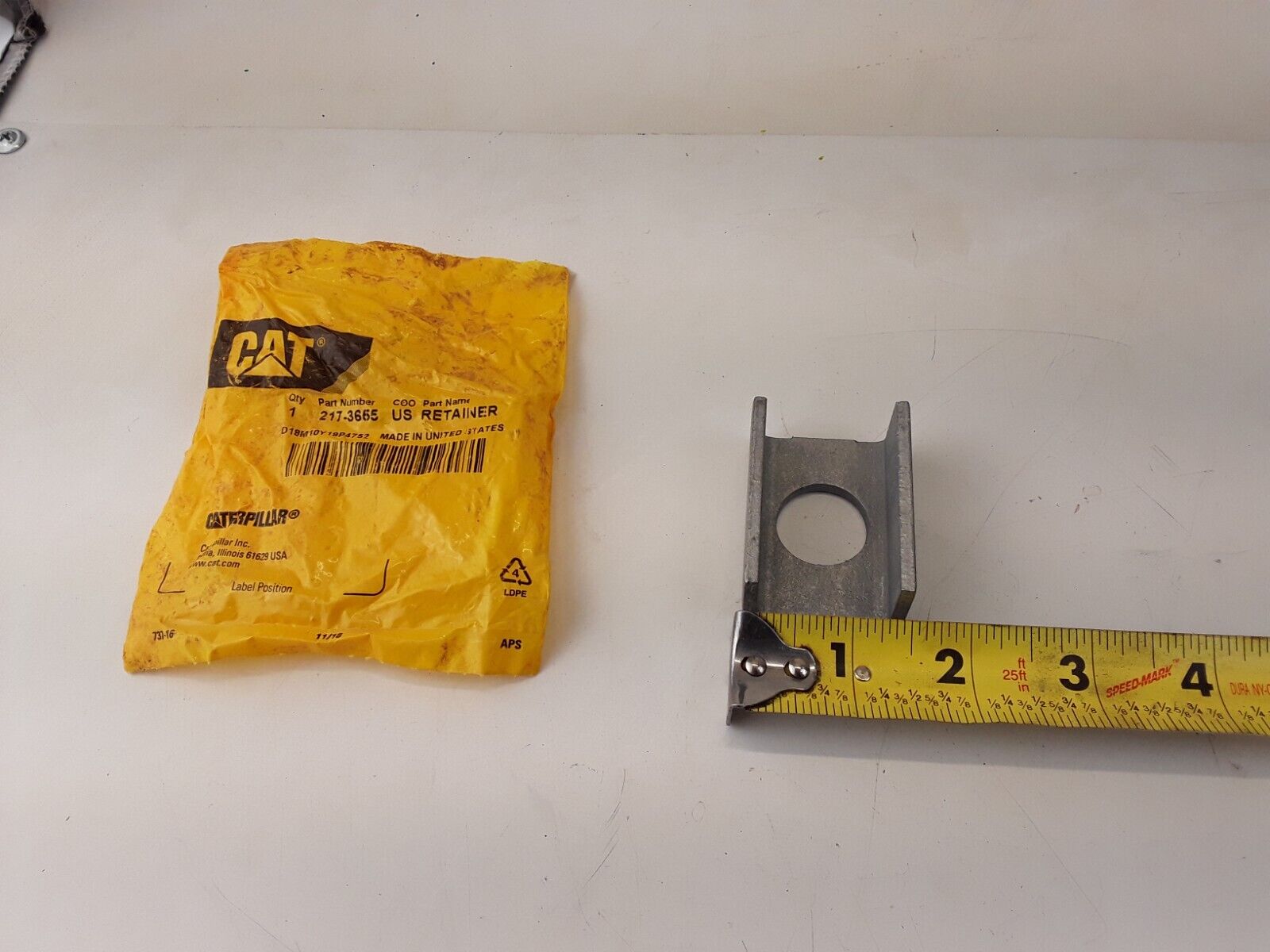 CAT 217-3655 50MM LONG FORMED STEEL RETAINER FITS CATERPILLAR - HotCarParts