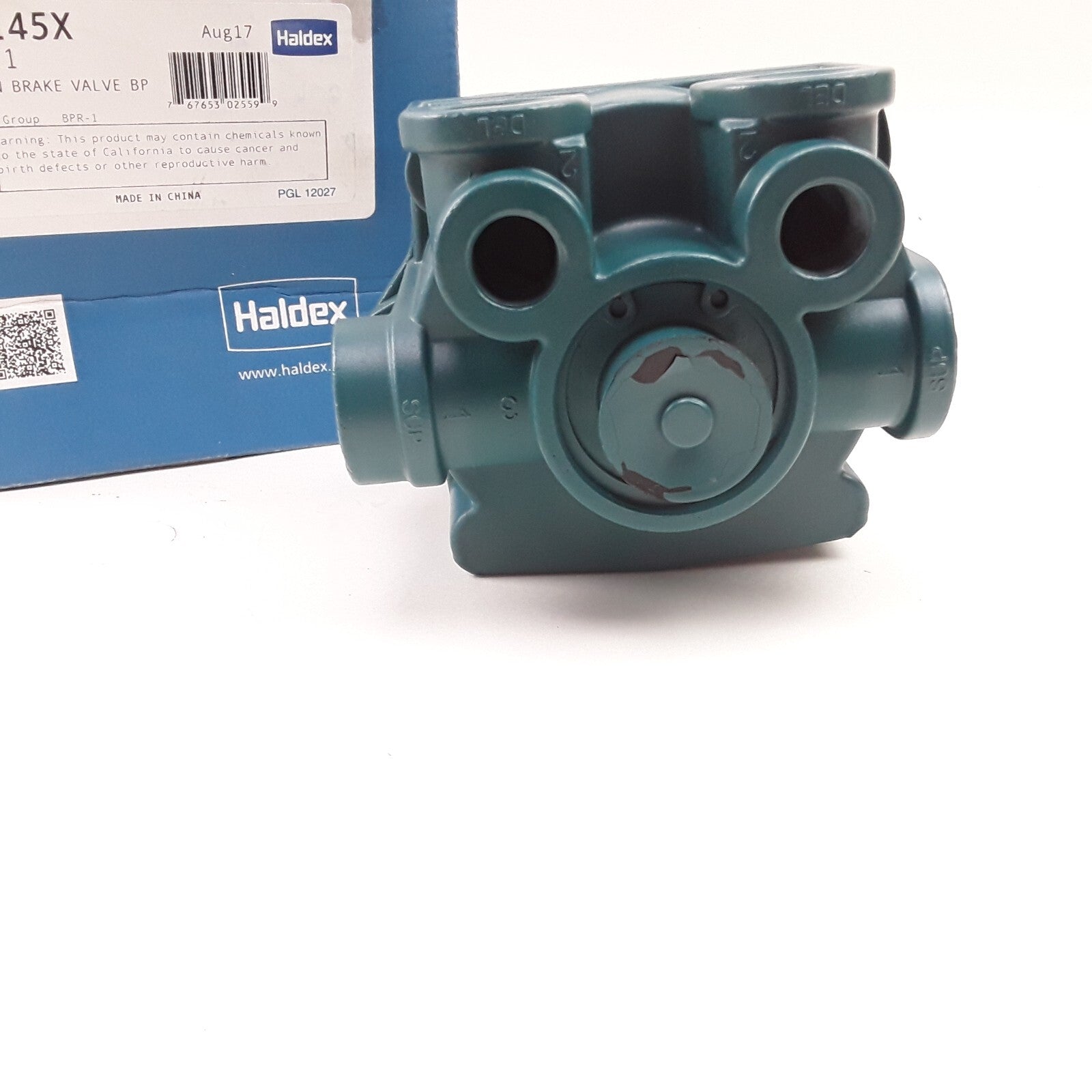 Haldex 65145X Reman Air Brake Relay Valve Assembly BPR1 4-Port Delivery