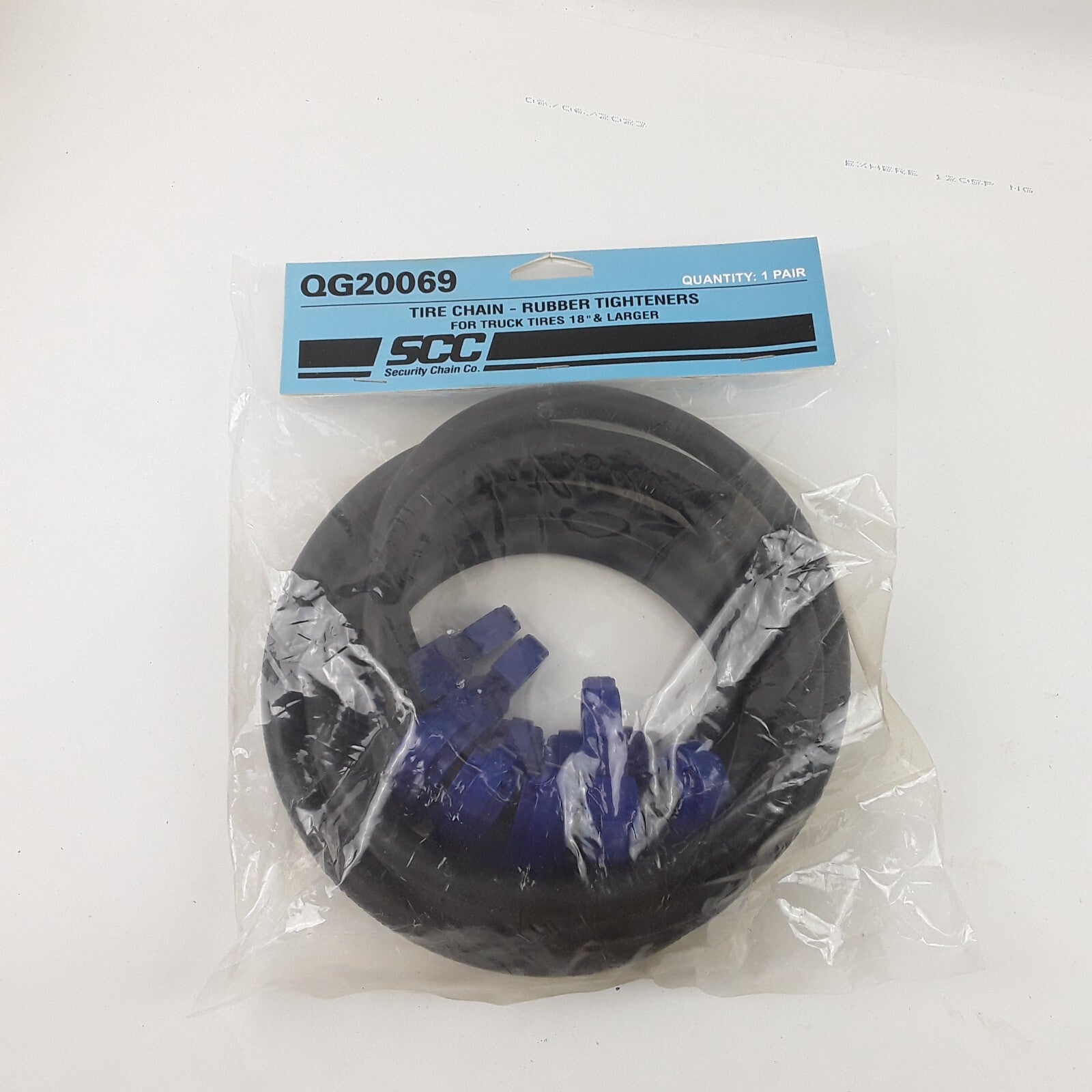 Security Chain QG20069 Rubber Tightener Truck Tire Chains 18" & Larger.
