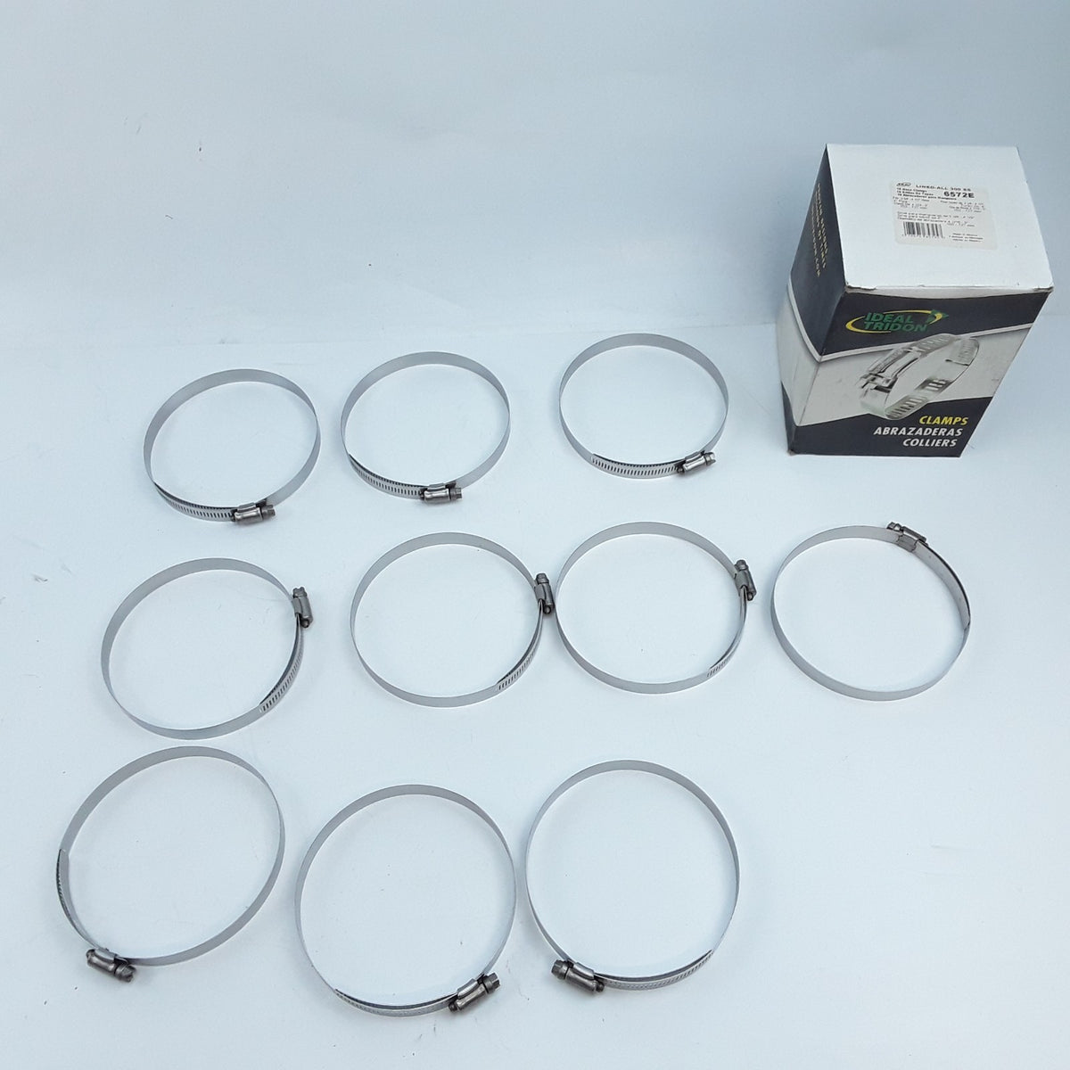 Ideal 6572E Lined-All 300 SS Hose Clamps 4 1/16" - 5" Fits 3 3/4" to 4 1/2" Hose
