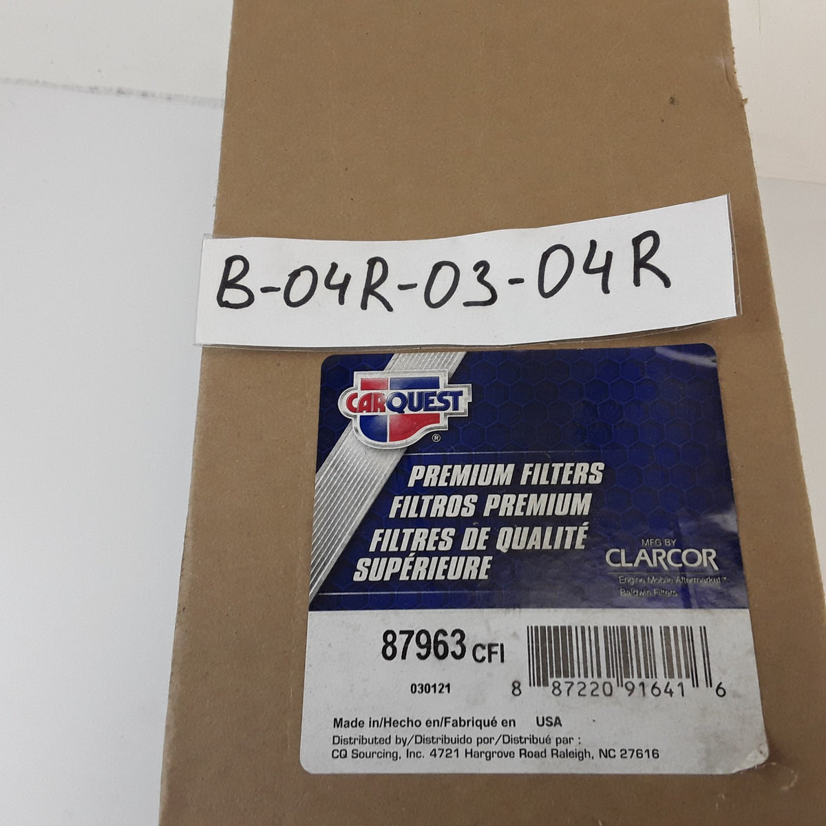 Carquest 87963 Engine Air Filter Assembly Fits Dresser, International Equipment