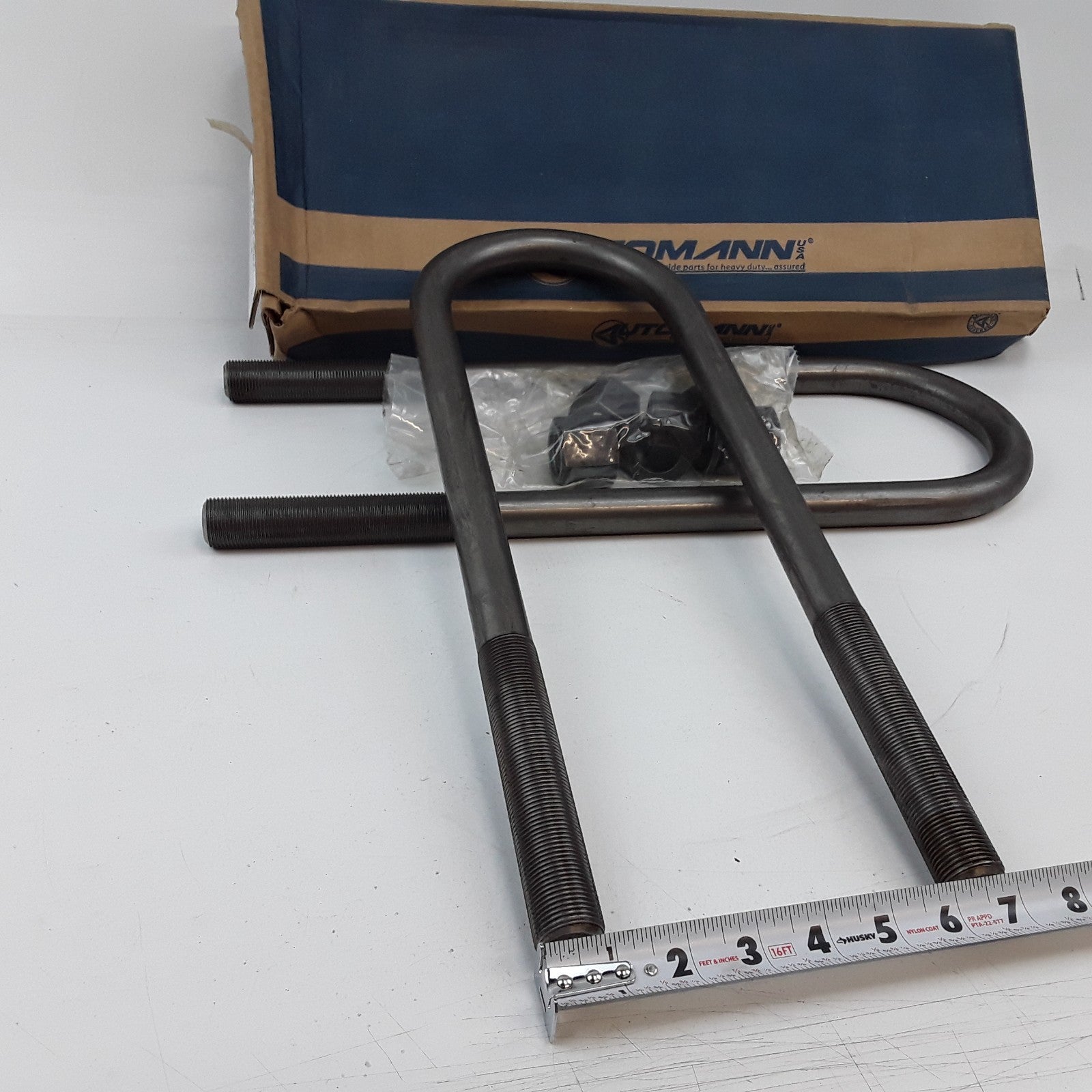 Leaf Spring Axle U-Bolt Kit 1.00" Dia. x 5.00" Width x 18.00" Length Round Bend