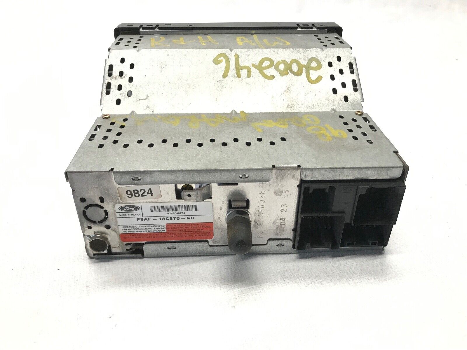 Ford cassette radio w/ RDS & CDC. OEM original stereo. - HotCarParts