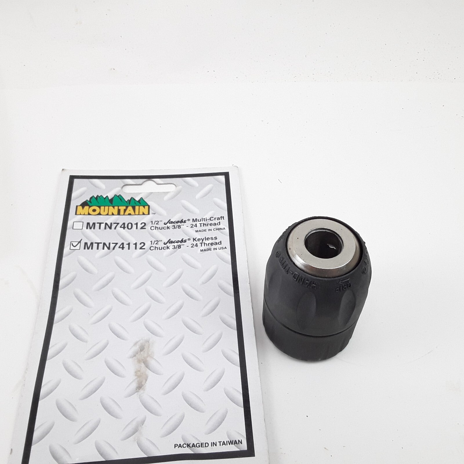 Mountain MTN74012 - 1/2" Jacobs Multi-Craft Chunk 3/8" - 24 Thread Fo Drill