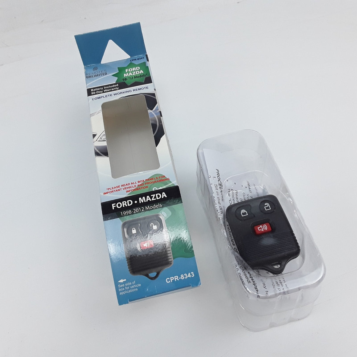 Keyless Entry Remote 3 Button Fits Mazda Mercury Lincoln Ford 1998 1999-2012