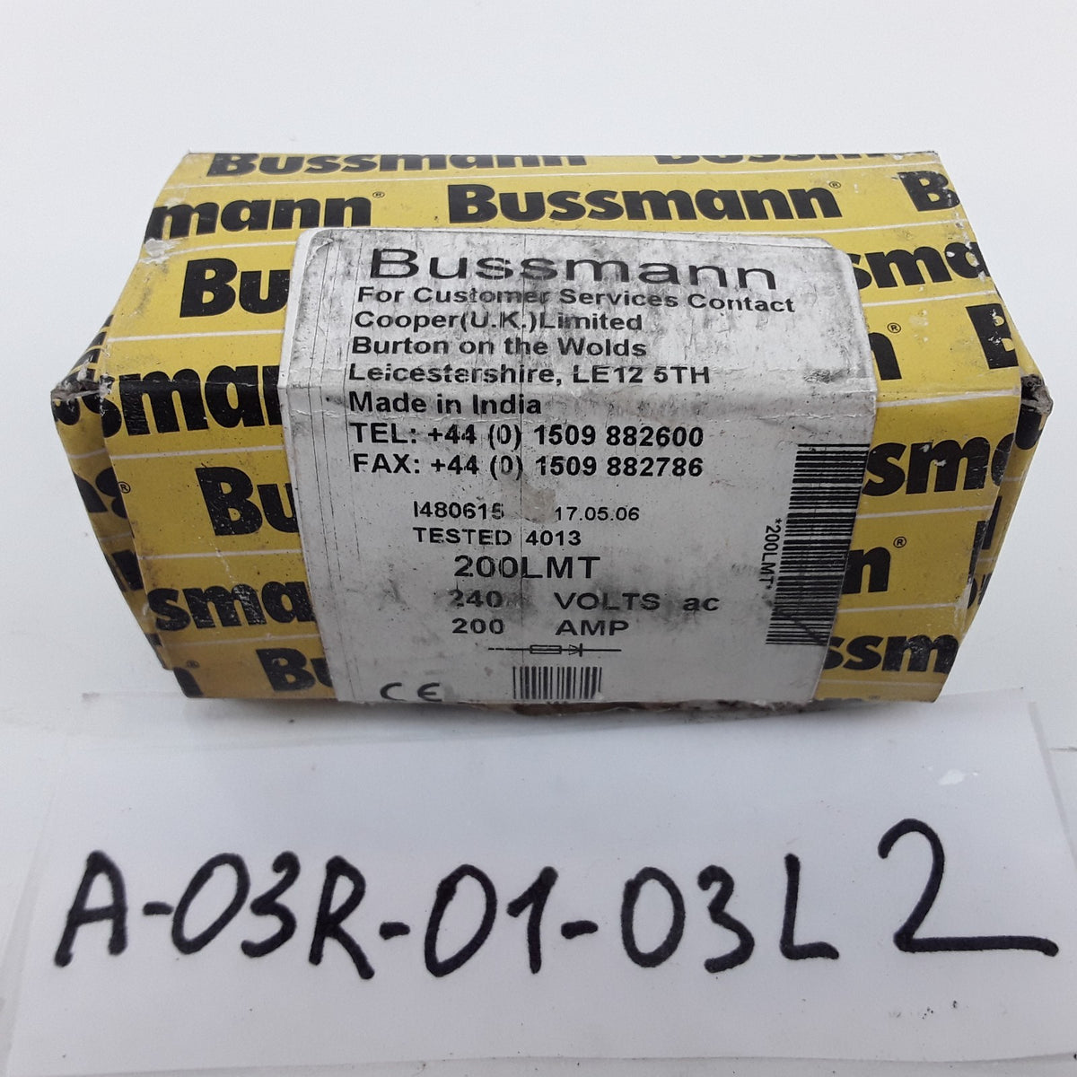 Bussmann 200LMT Semi-Conductor Fuse For Power Semiconductors & Electric Vehicle