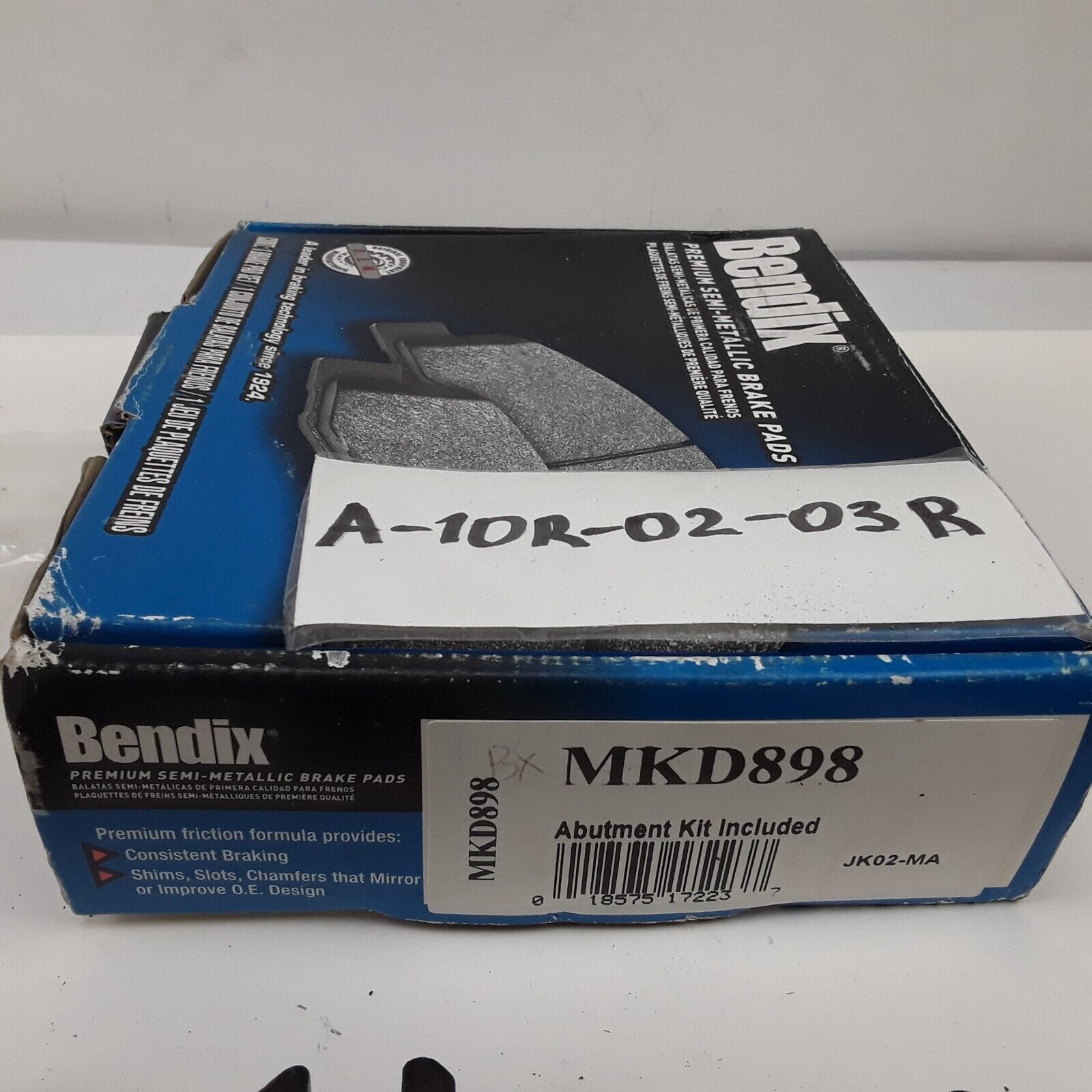 Bendix MKD898 Premium Set-Semi-Metallic Disc Brake Pad for Dodge Ram 1500 2002