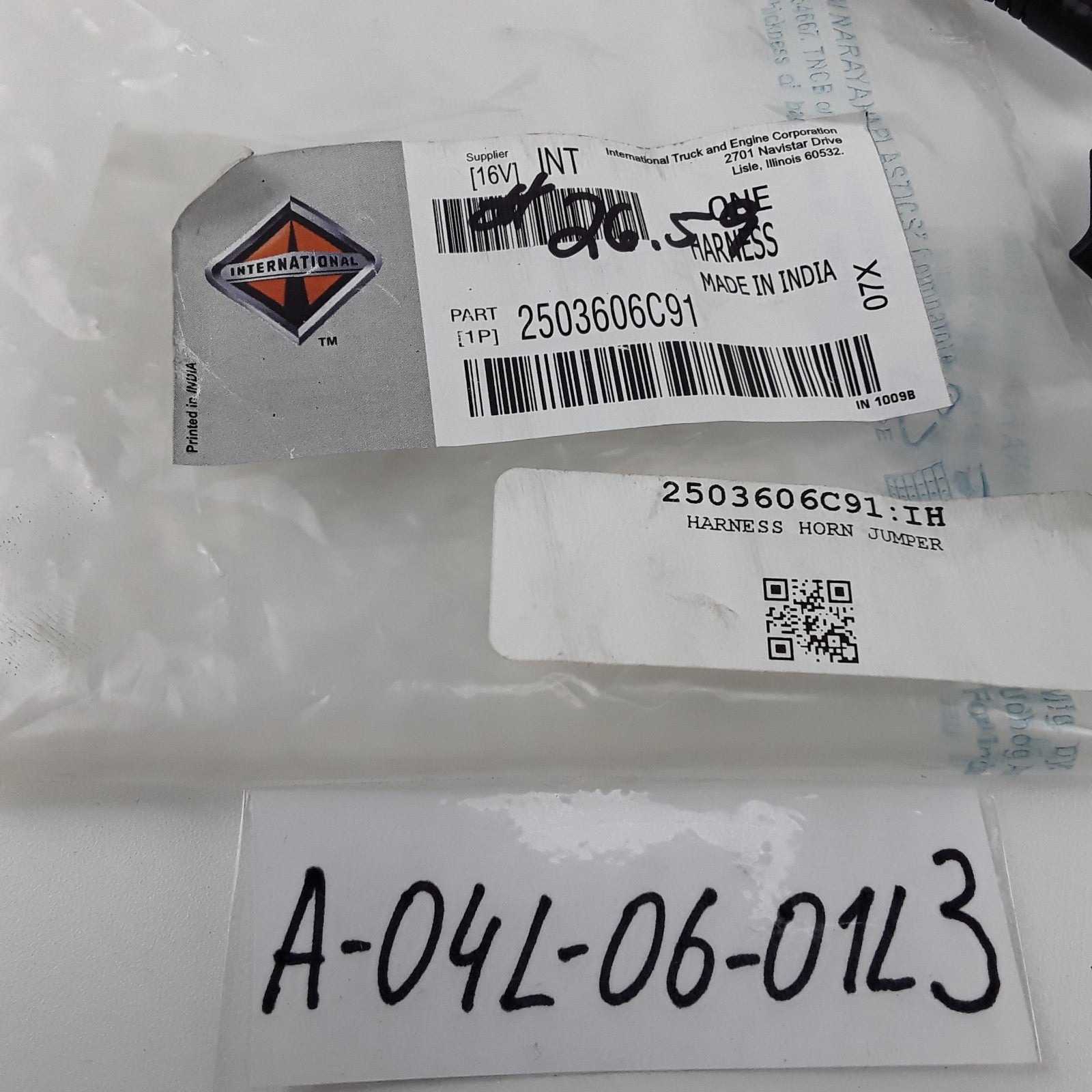 OEM International 2503606C91 Electrical Harness Horn Jumper Fits Navistar Trucks