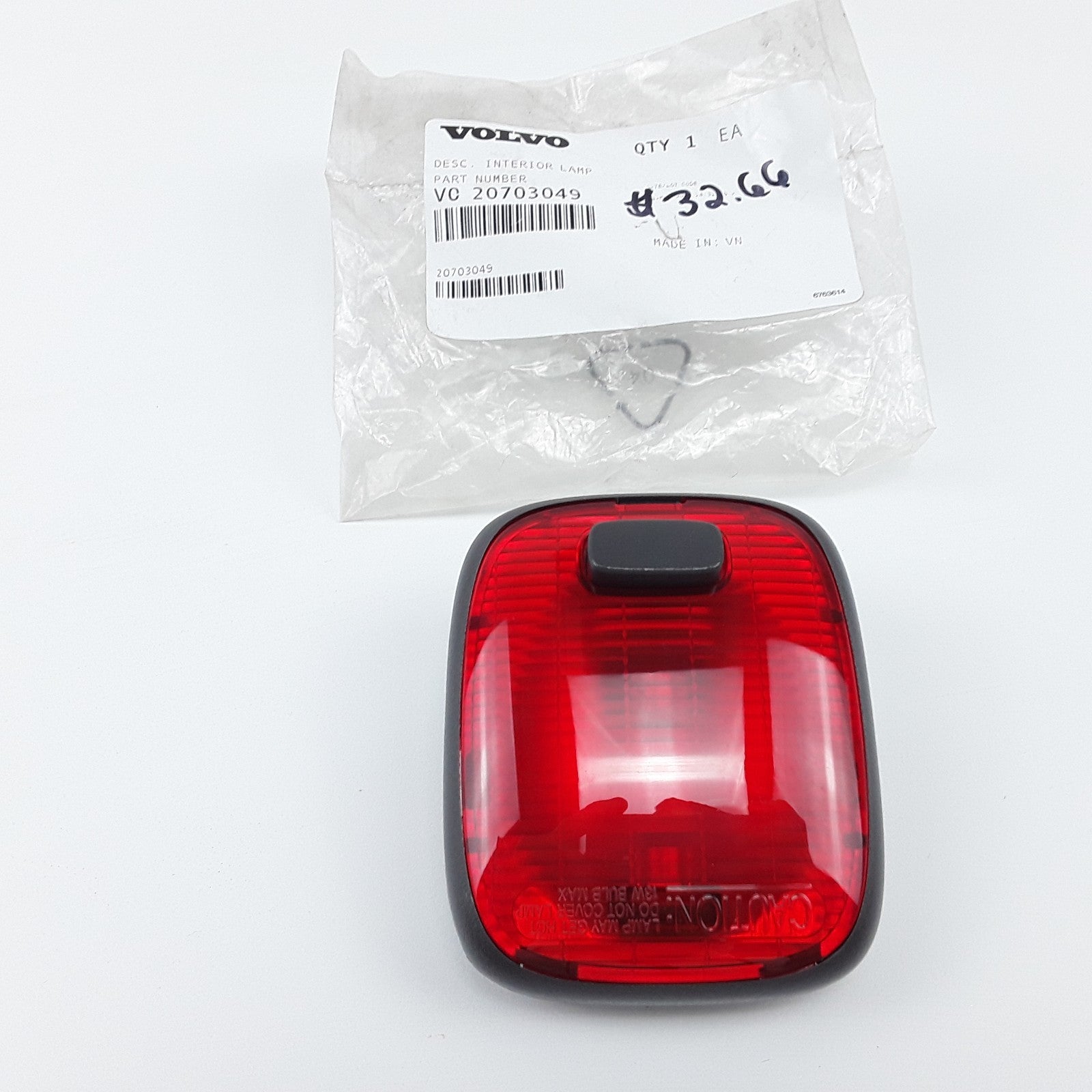 Volvo 20703049 Interior Door Instep Light 3 Switch Titan 12 Volt For Volvo Truck