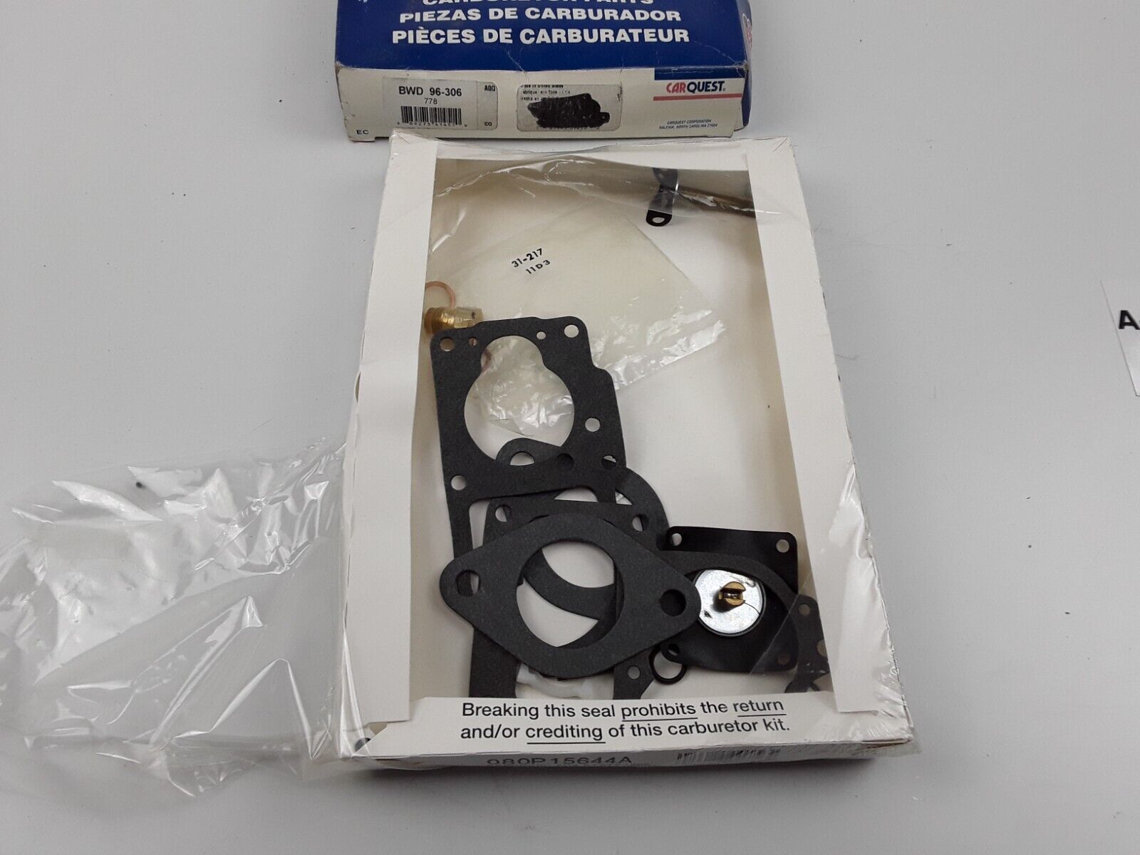 NEW Carburetor Repair Kit Carb Kit - For Solex 1 BBL; 34PICT BWD 96-306 - HotCarParts