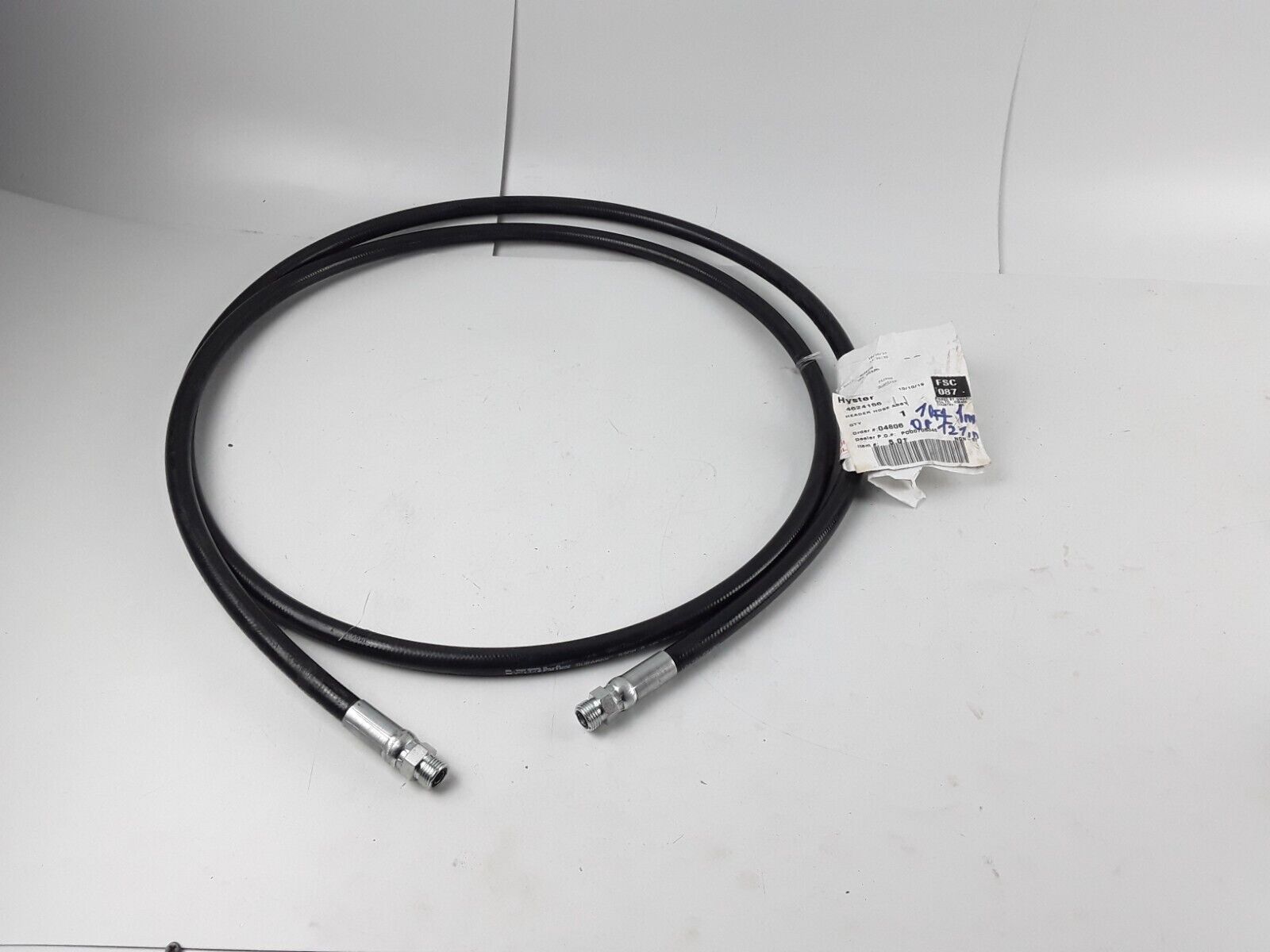 Hyster 4624156 Header Hose Assy 121 In Inch or 10 Ft 1 Inch Long Forklift Parts - HotCarParts