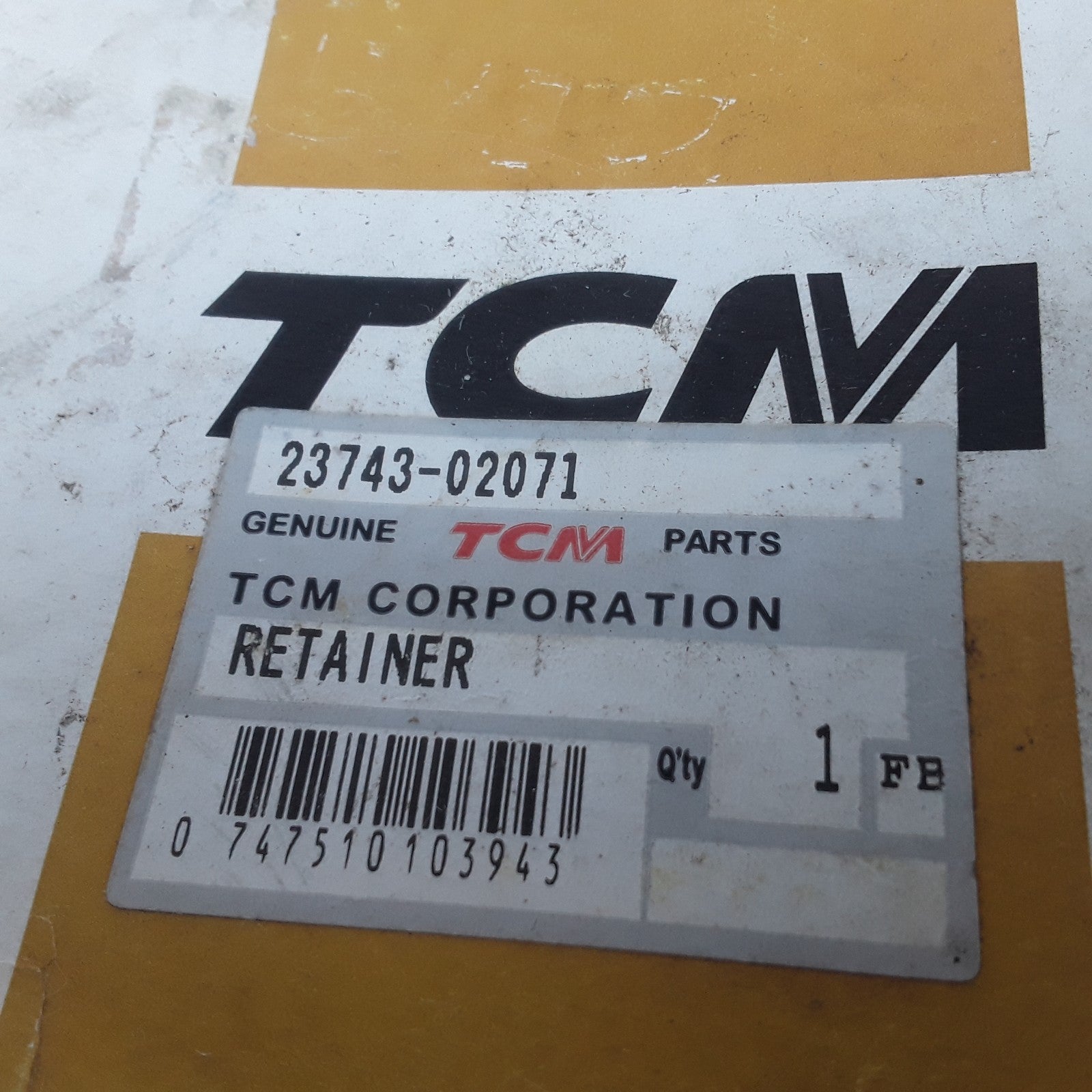 Retainer  4.5" For TCM Forklifts Unicarriers/Mitsubishi Logisnext 23743-02071