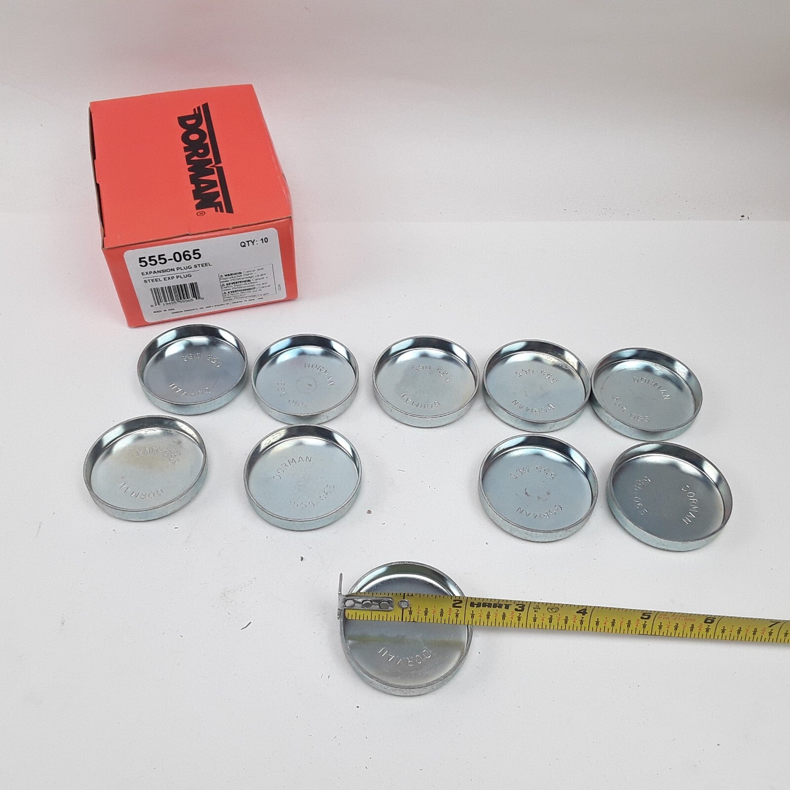 Engine Steel Cup Expansion Plug 2-9/64" Height 0.432 For Chrysler Dodge Plymouth