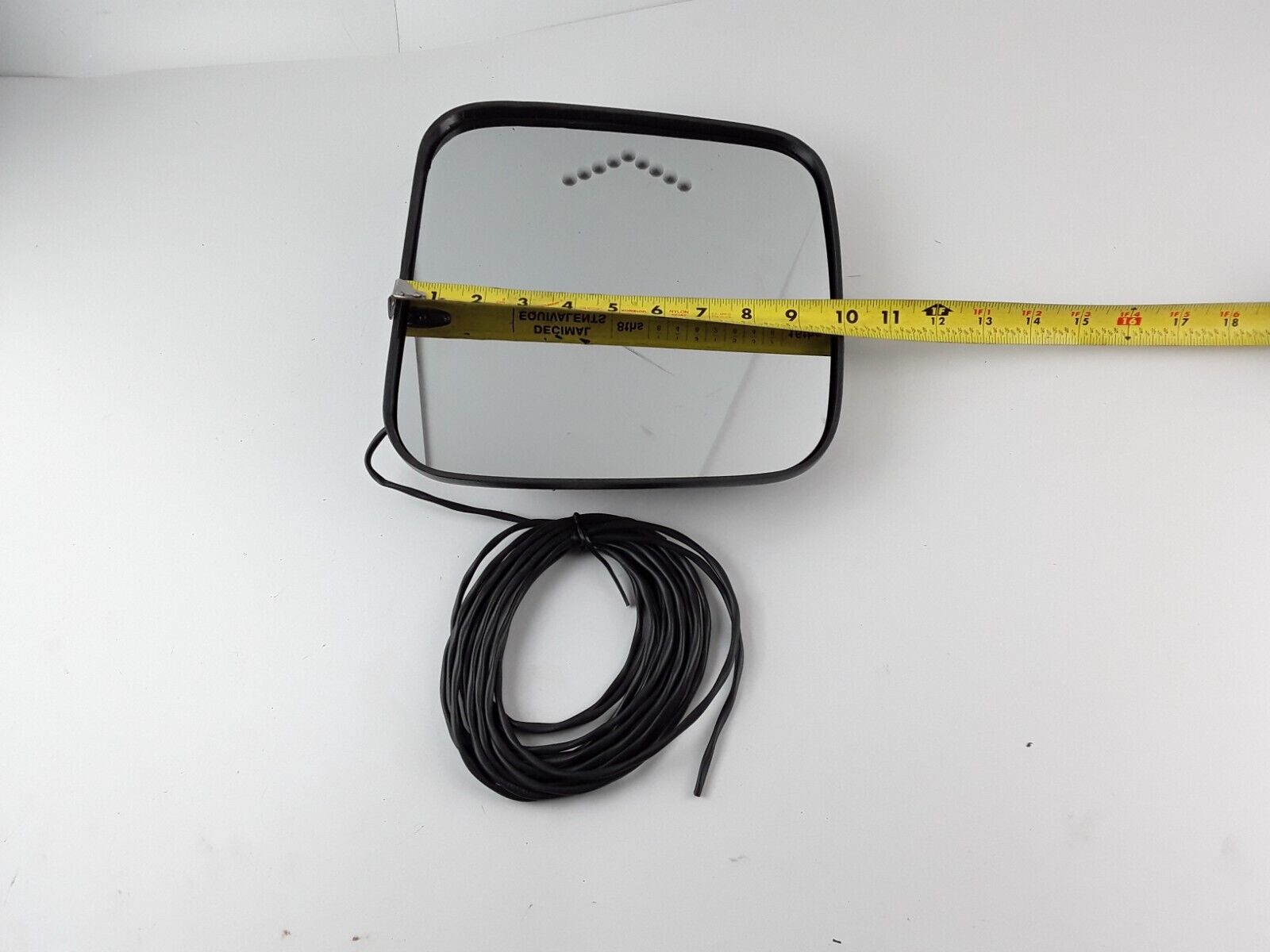 Door Mirror Side Flat Universal With Turn Signal 10"X10" For Truck , Bus - HotCarParts